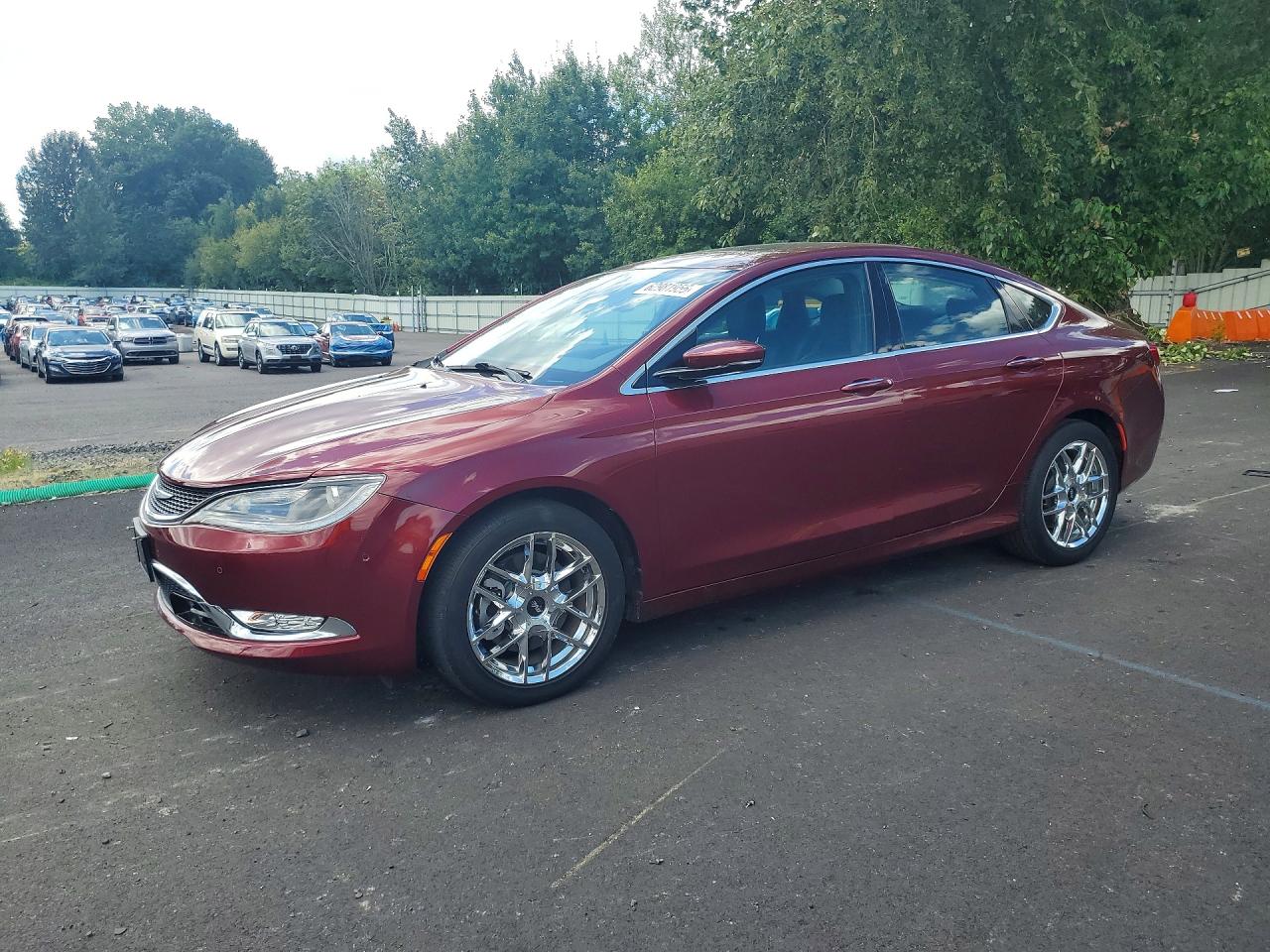 2015 Chrysler 200 C Красный vin: 1C3CCCEG7FN551070
