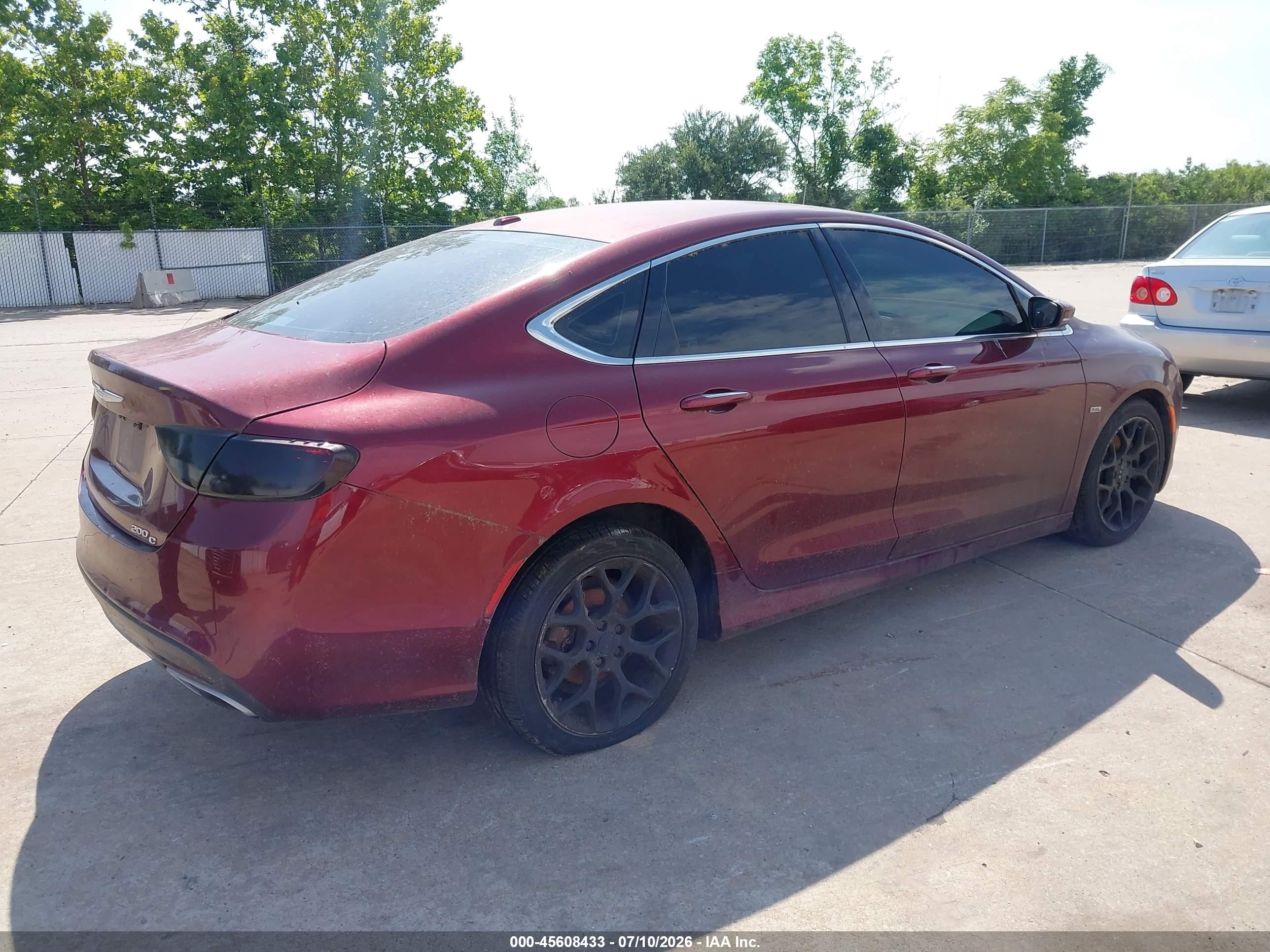 2015 Chrysler 200 C Brown vin: 1C3CCCEG8FN540112