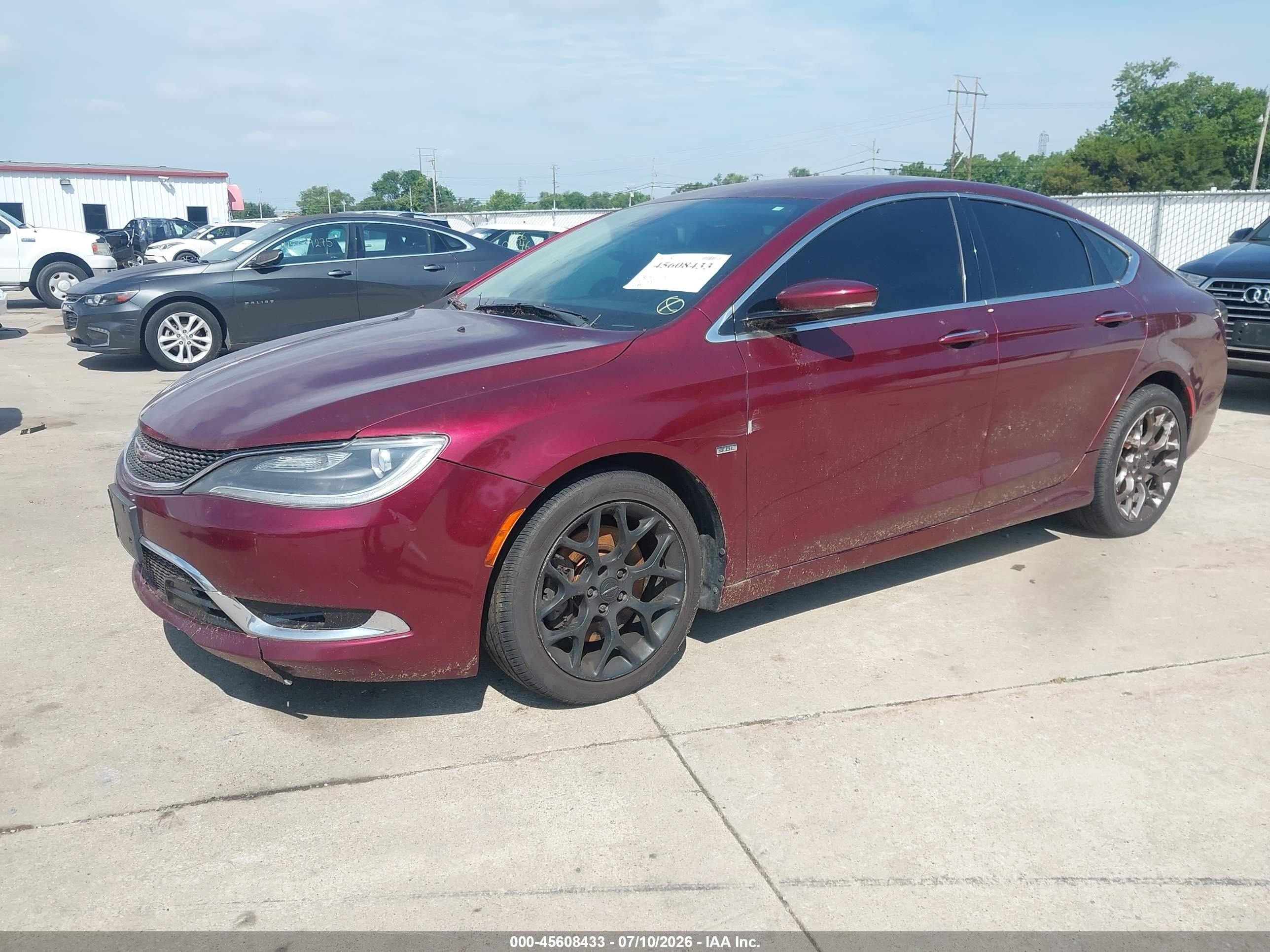 2015 Chrysler 200 C Brown vin: 1C3CCCEG8FN540112
