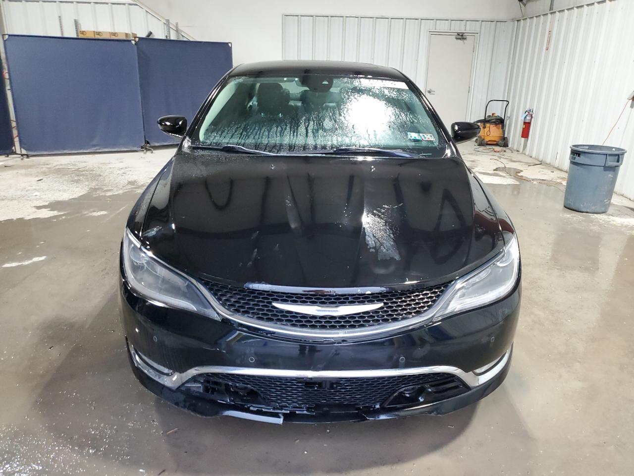 2015 Chrysler 200 C Black vin: 1C3CCCEG8FN550994 Damage: Hood, Chipped, 6