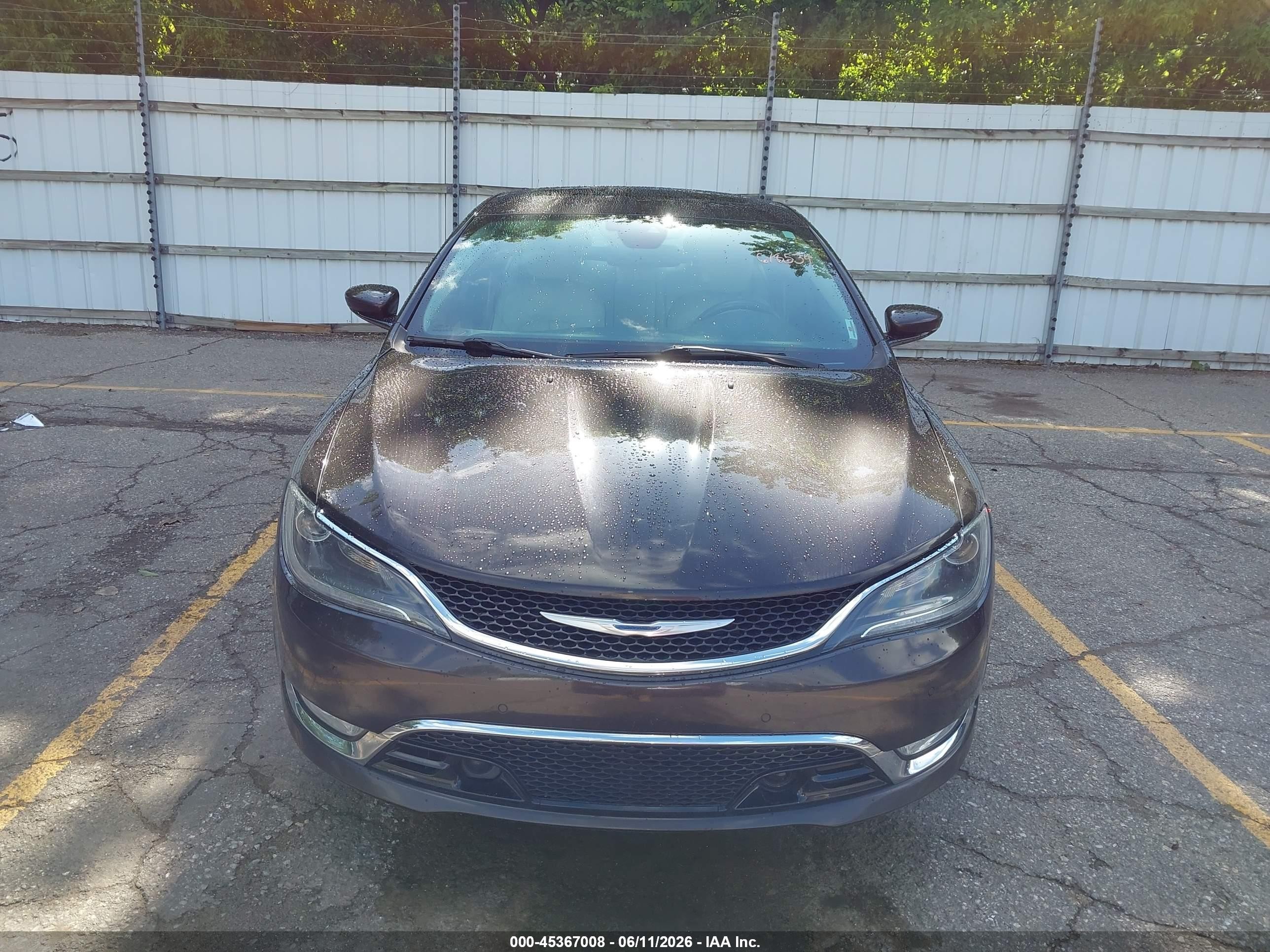 2015 Chrysler 200 C Black vin: 1C3CCCEG8FN618534