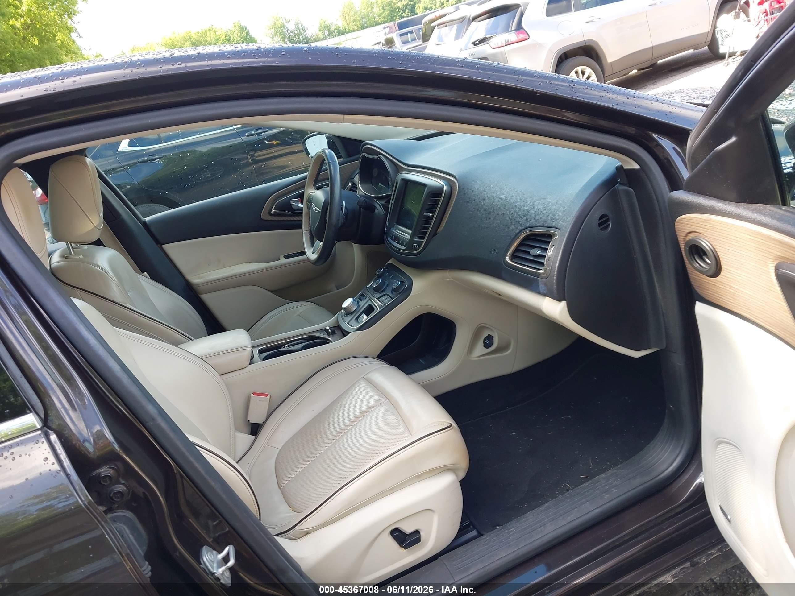 2015 Chrysler 200 C Black vin: 1C3CCCEG8FN618534