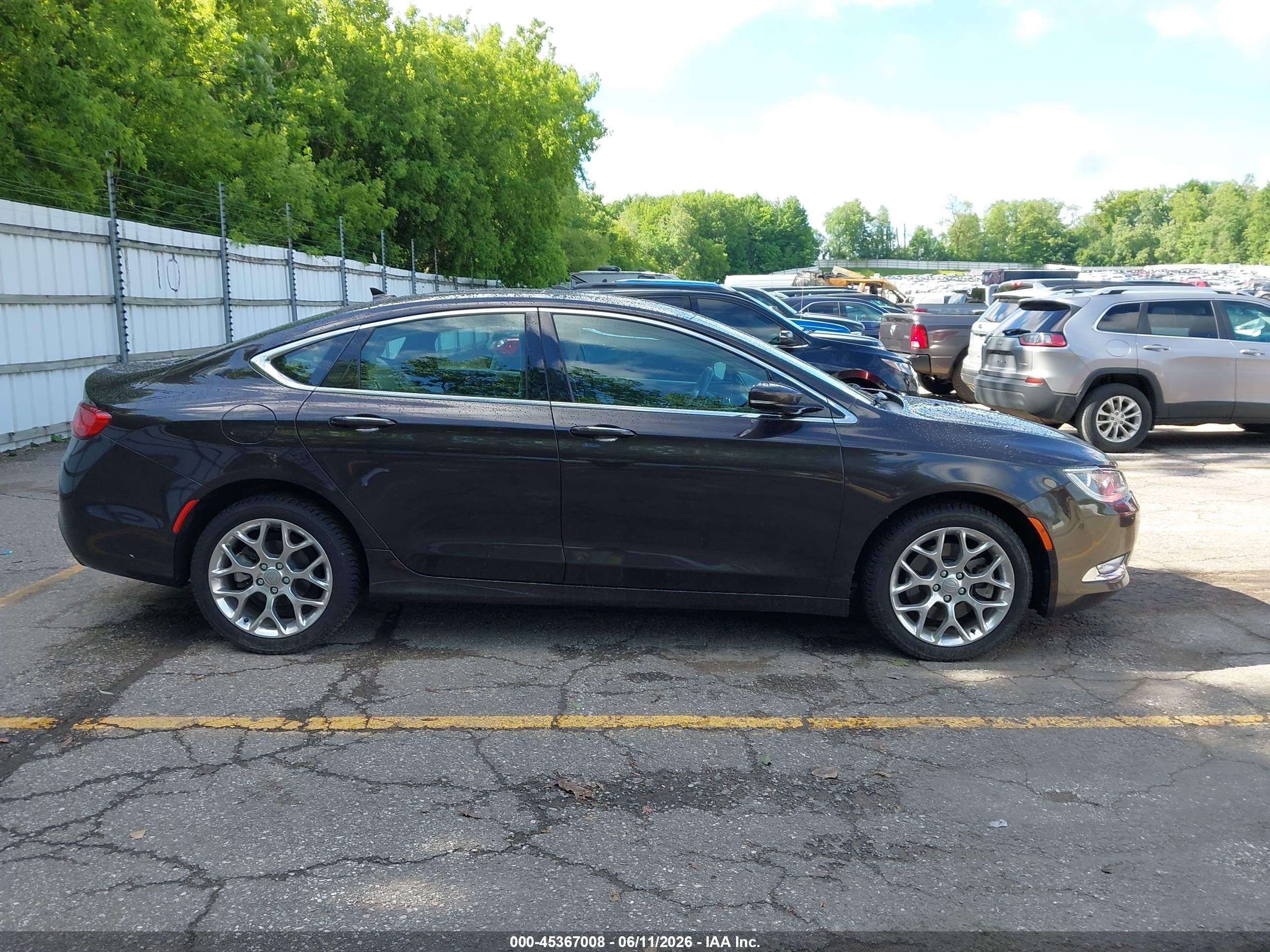 2015 Chrysler 200 C Black vin: 1C3CCCEG8FN618534