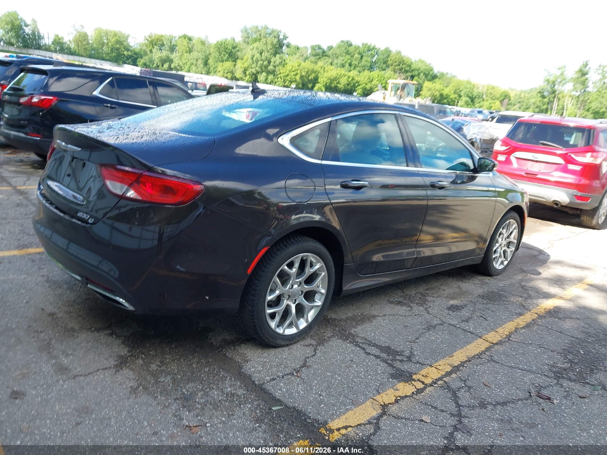 2015 Chrysler 200 C Black vin: 1C3CCCEG8FN618534