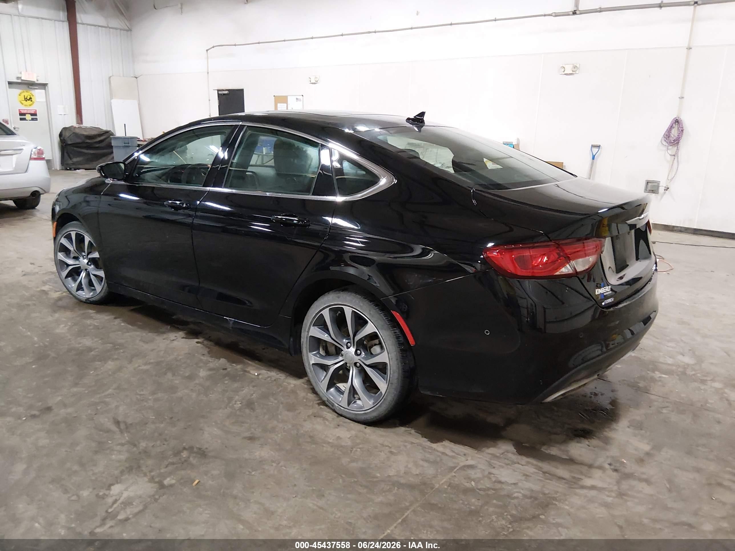 2015 Chrysler 200 C Black vin: 1C3CCCEGXFN664883