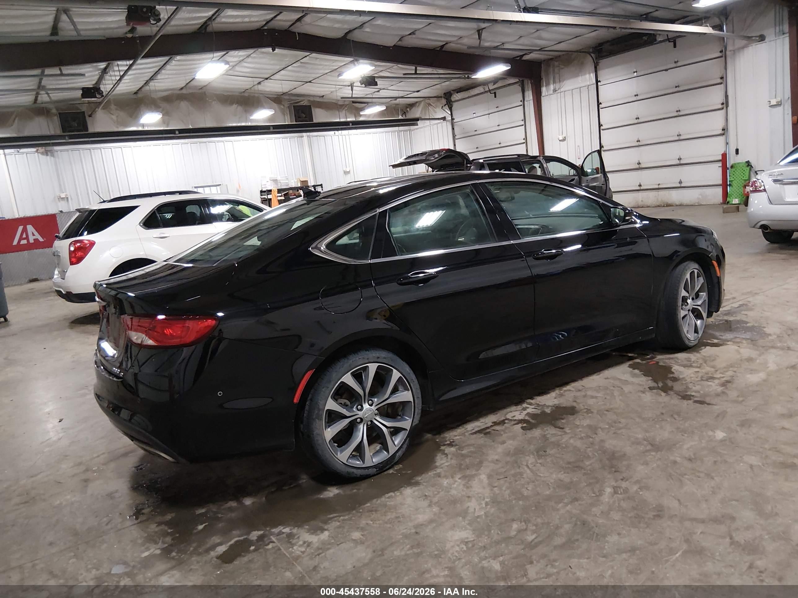 2015 Chrysler 200 C Black vin: 1C3CCCEGXFN664883