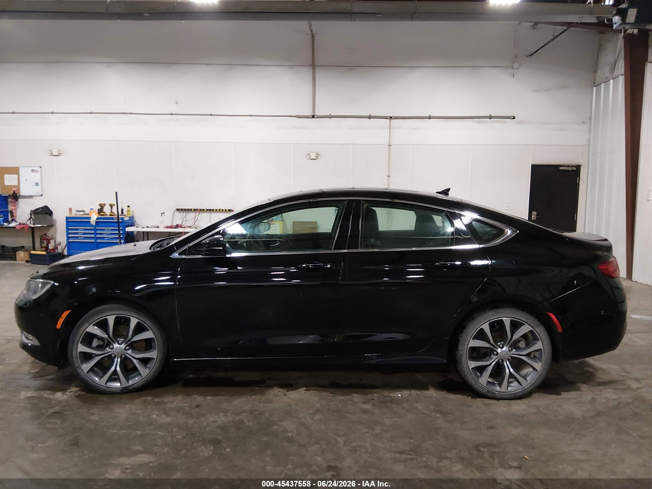 2015 Chrysler 200 C Black vin: 1C3CCCEGXFN664883