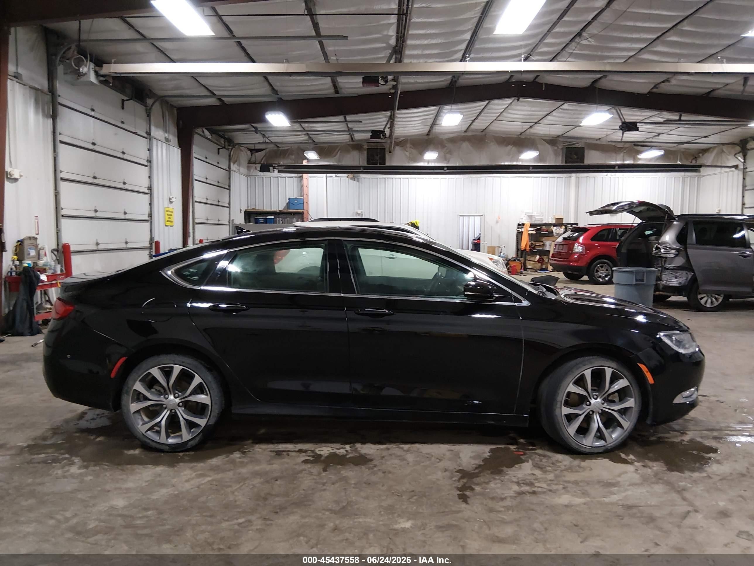 2015 Chrysler 200 C Black vin: 1C3CCCEGXFN664883