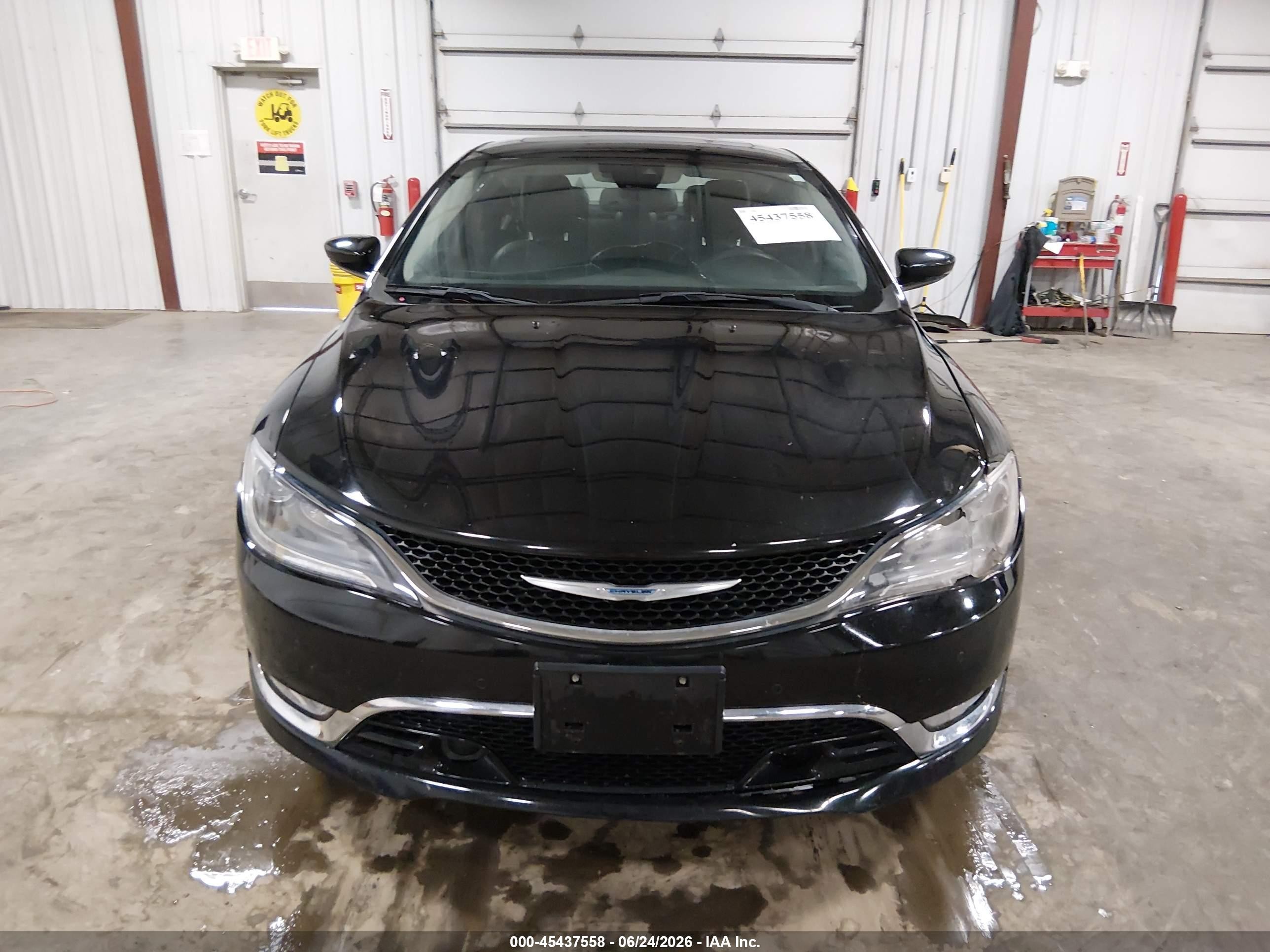 2015 Chrysler 200 C Black vin: 1C3CCCEGXFN664883