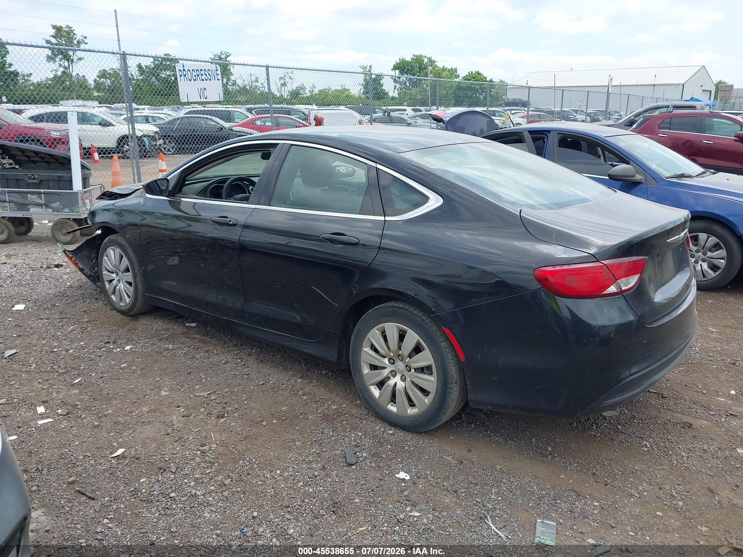 2015 Chrysler 200 Lx Black vin: 1C3CCCFB2FN620735