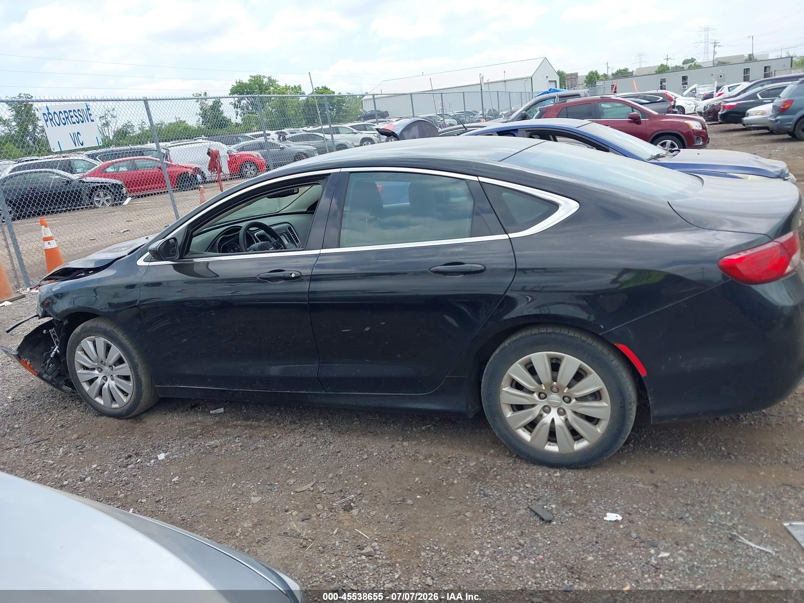 2015 Chrysler 200 Lx Black vin: 1C3CCCFB2FN620735