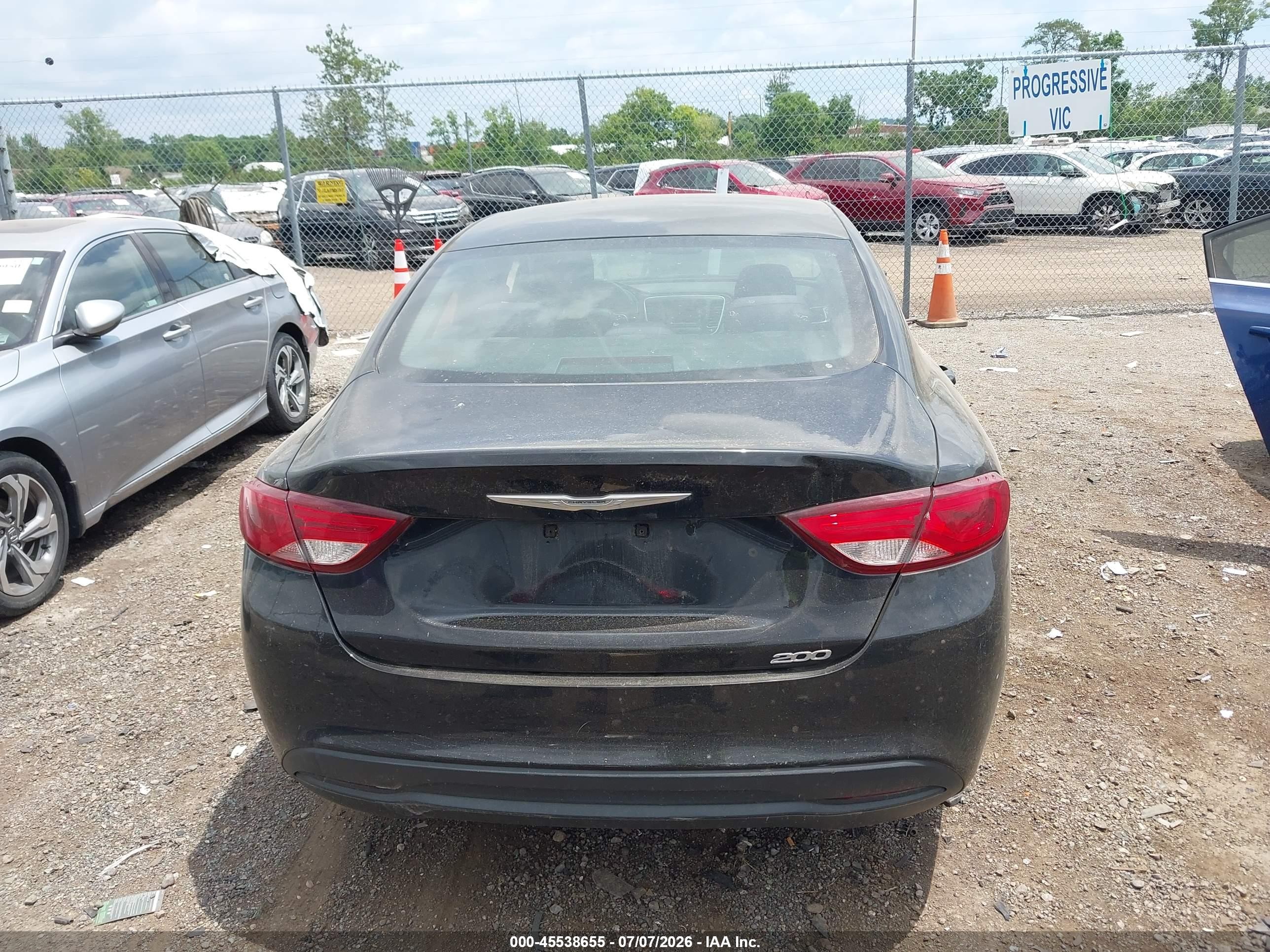 2015 Chrysler 200 Lx Black vin: 1C3CCCFB2FN620735