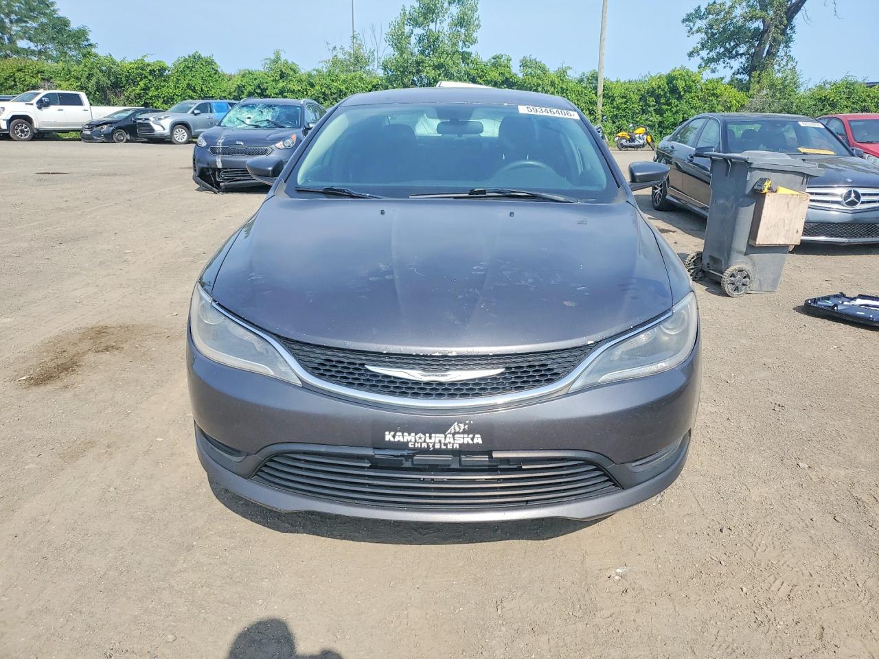 2015 Chrysler 200 Lx Gray vin: 1C3CCCFB3FN511099