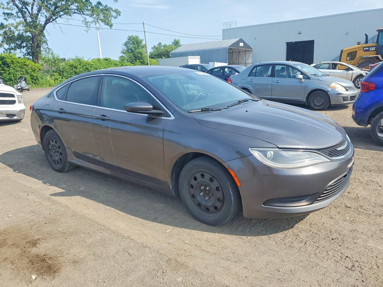 2015 Chrysler 200 Lx Gray vin: 1C3CCCFB3FN511099