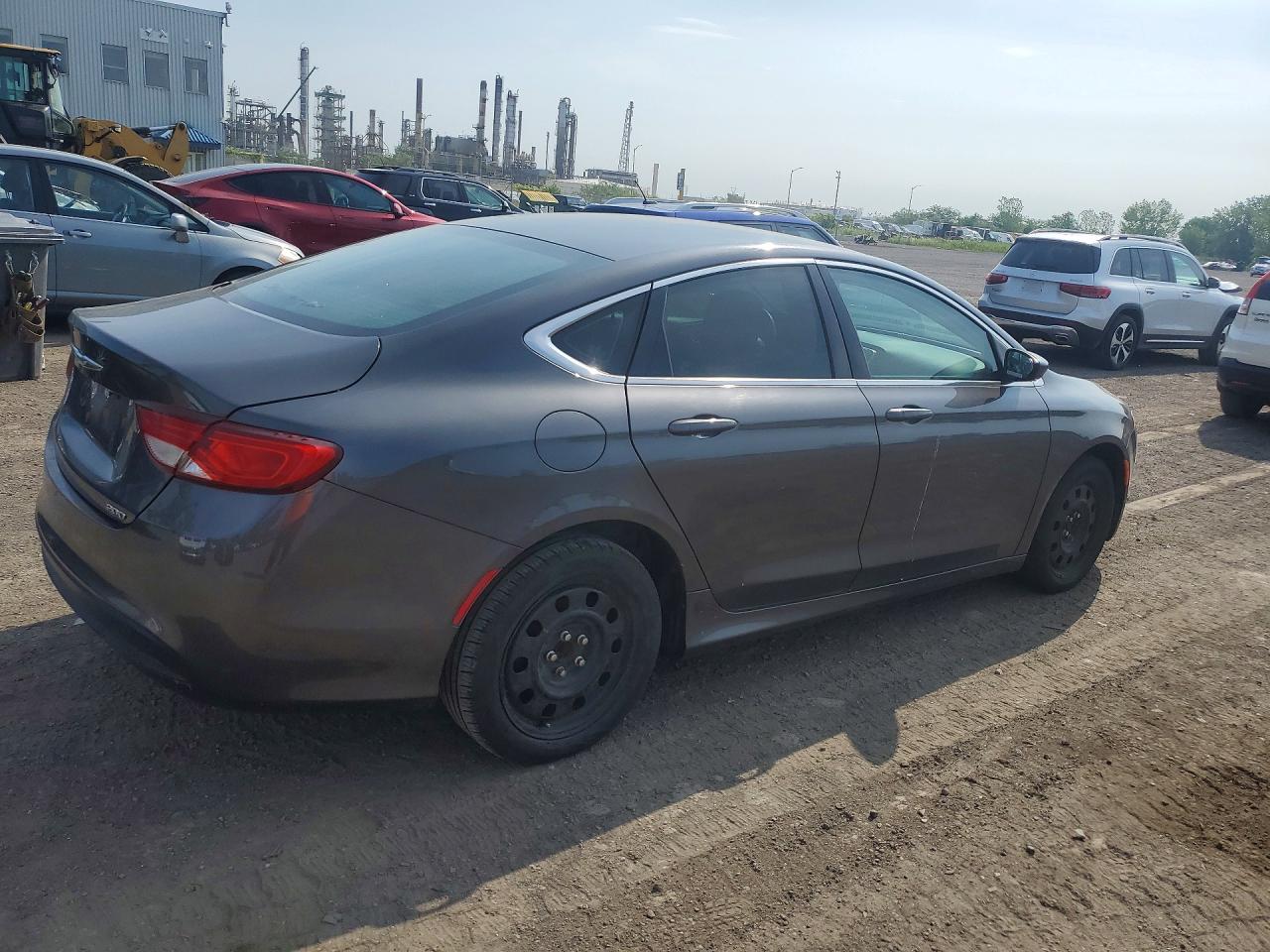 2015 Chrysler 200 Lx Gray vin: 1C3CCCFB3FN511099
