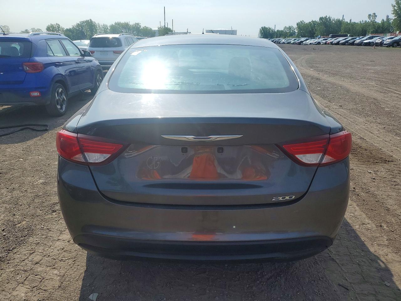 2015 Chrysler 200 Lx Gray vin: 1C3CCCFB3FN511099