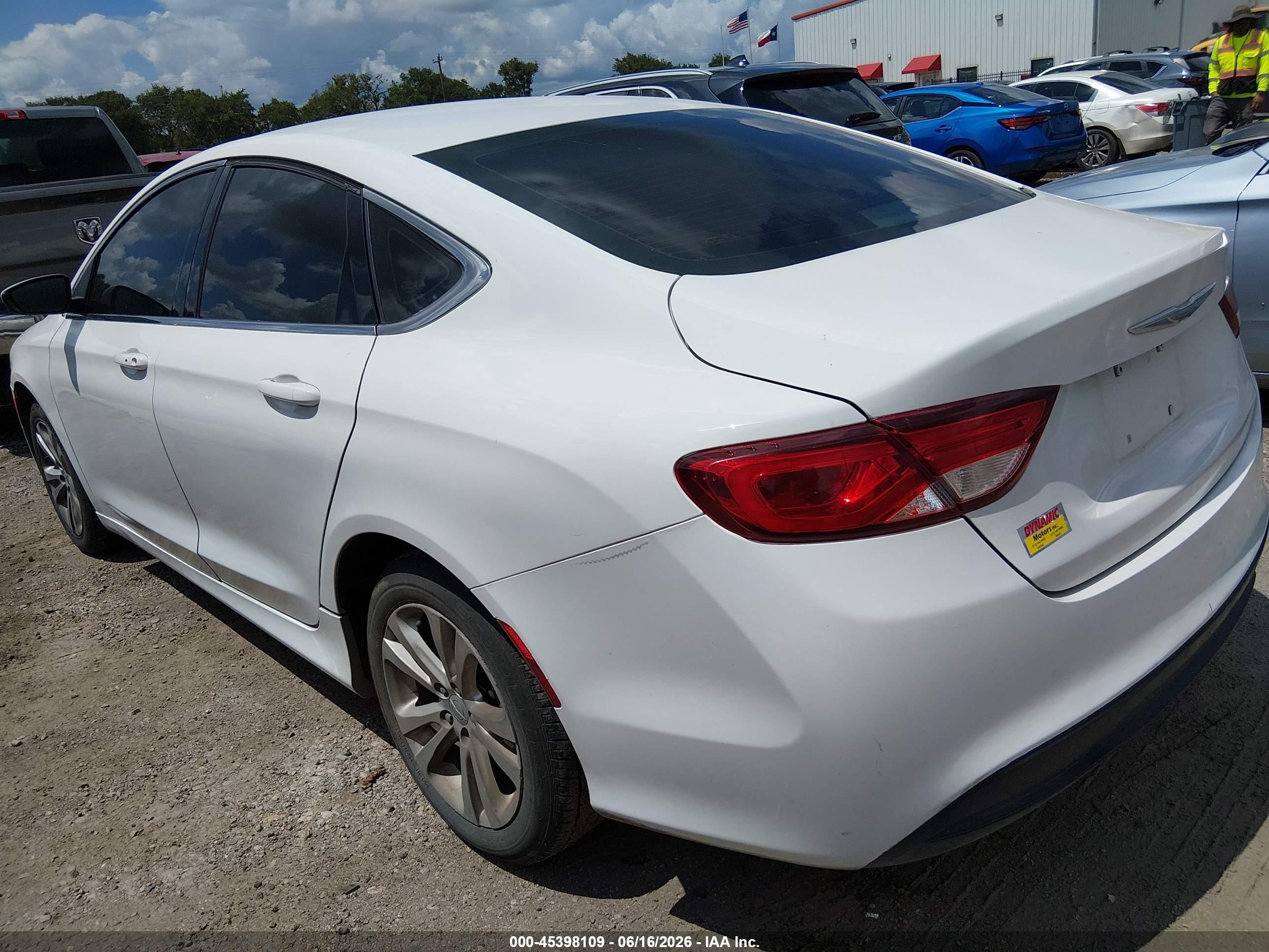 2015 Chrysler 200 Lx Белый vin: 1C3CCCFB3FN549741