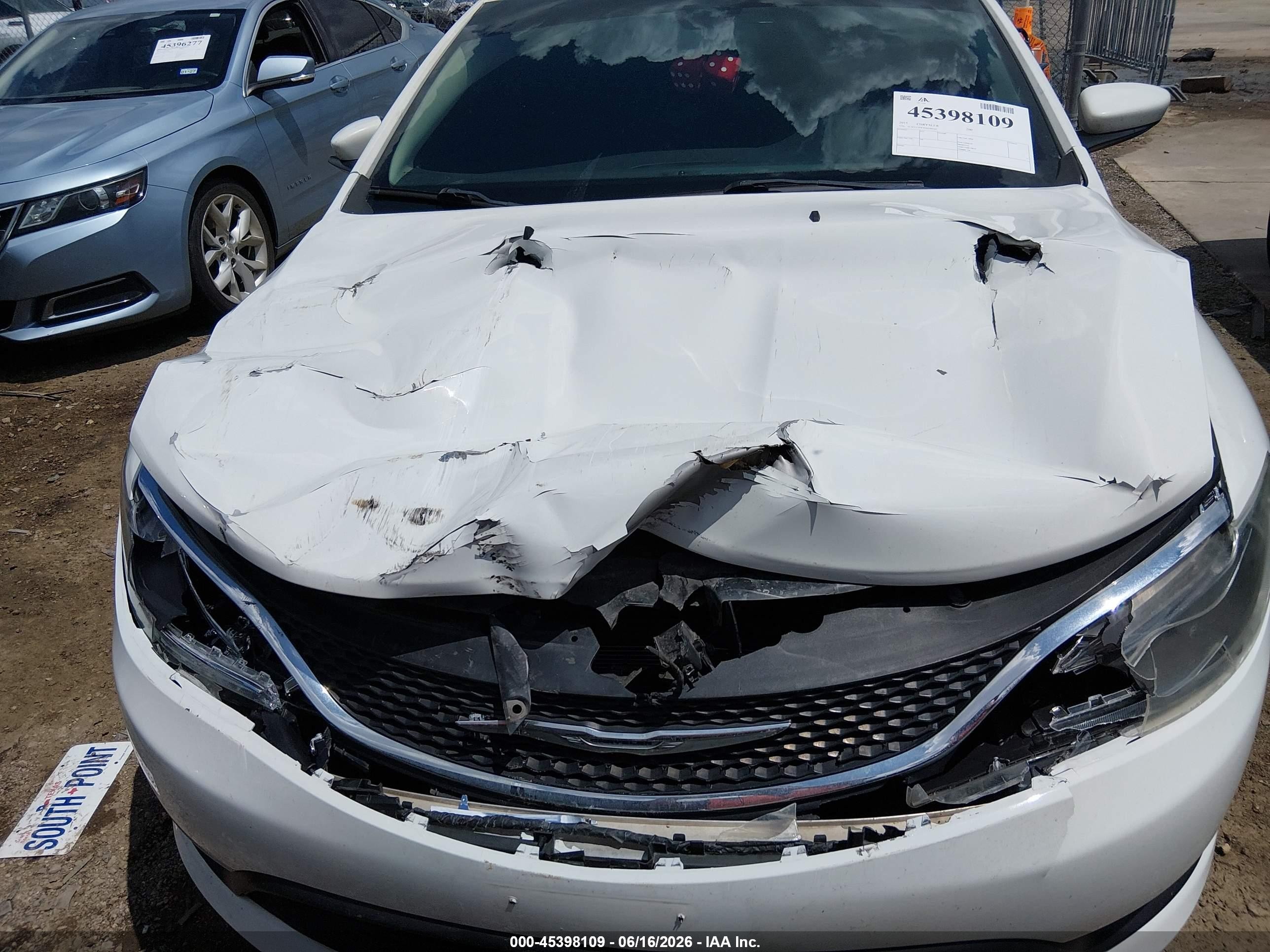 2015 Chrysler 200 Lx Белый vin: 1C3CCCFB3FN549741