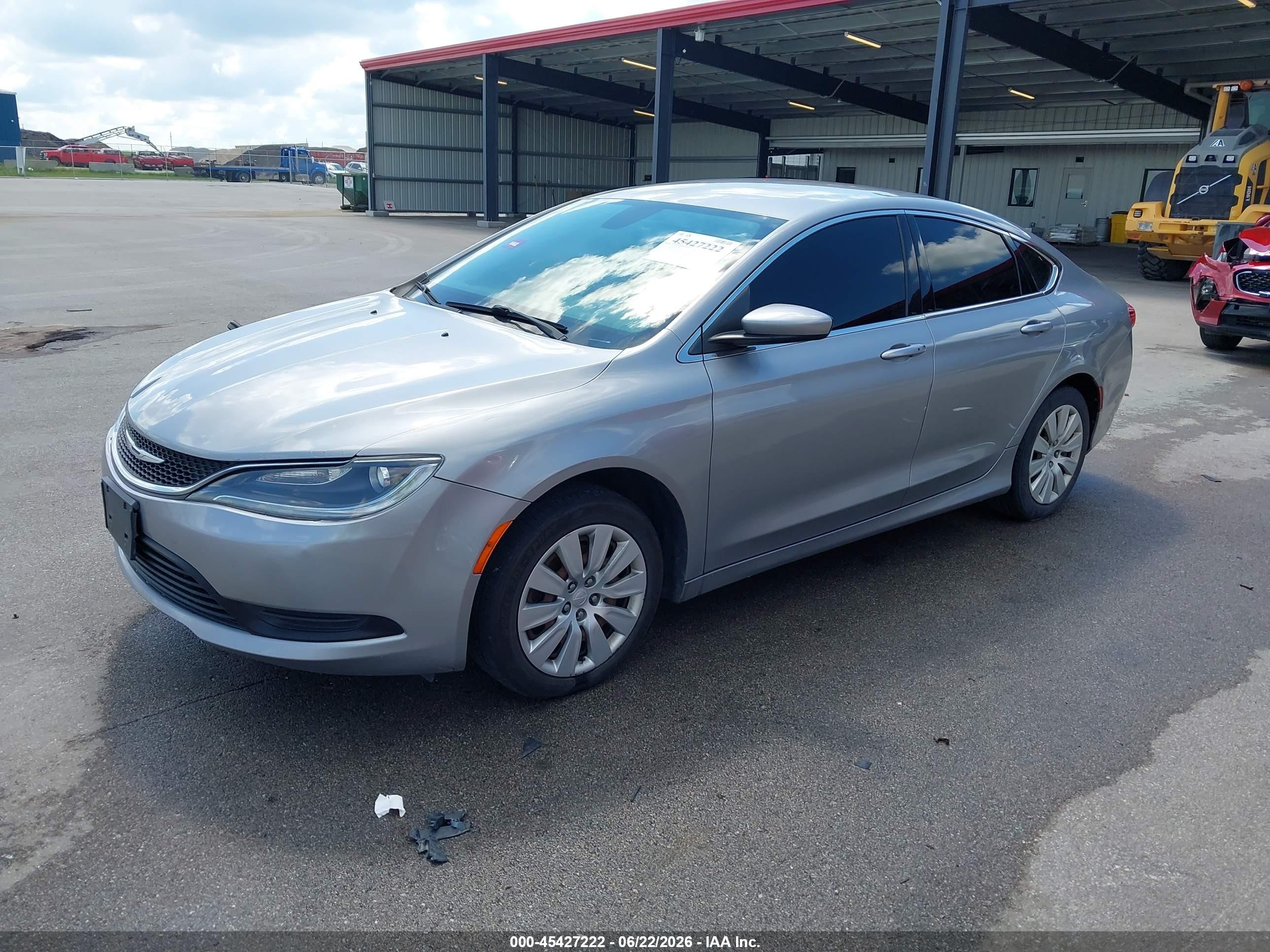 2015 Chrysler 200 Lx Silver vin: 1C3CCCFB3FN591973