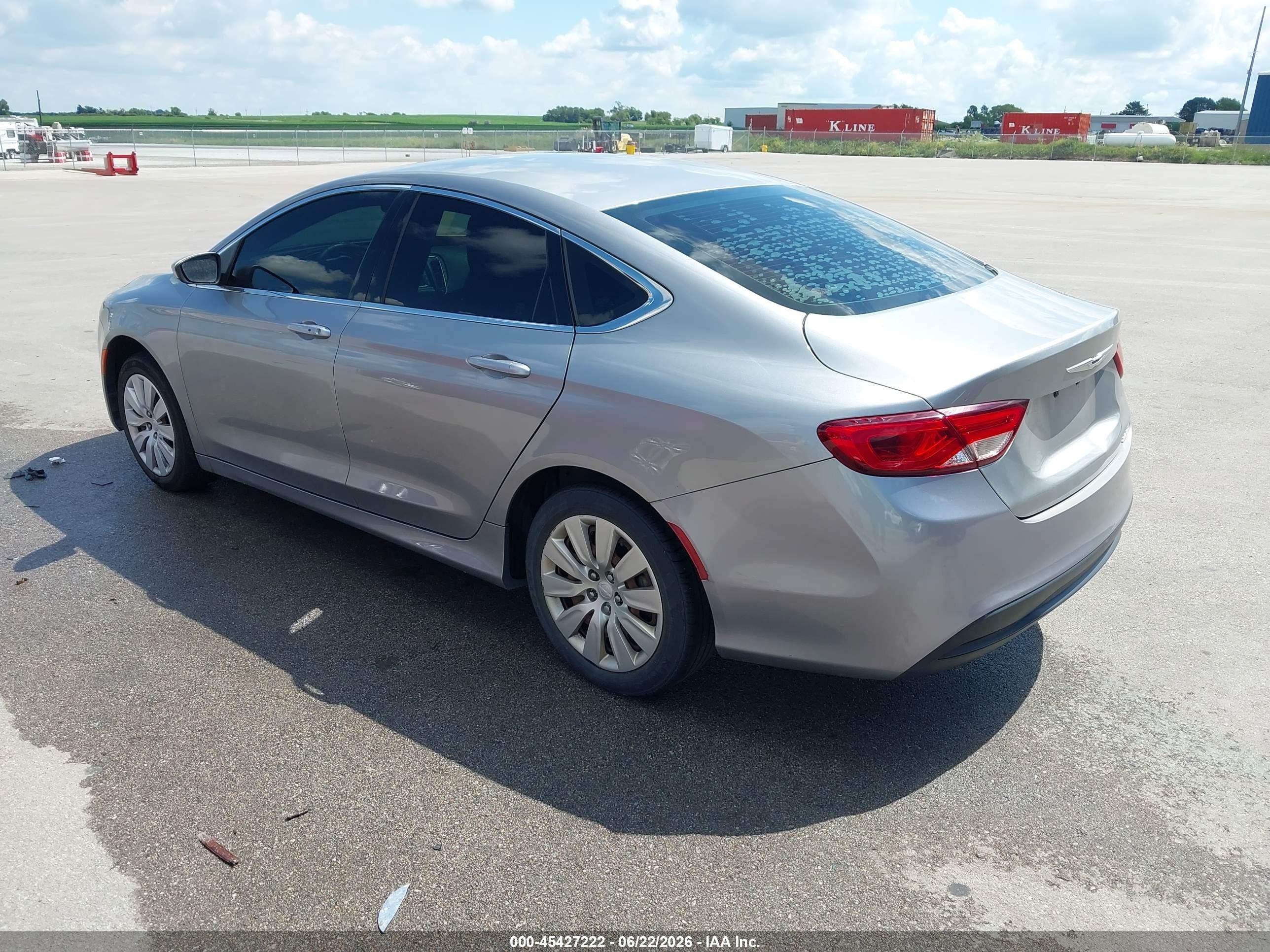 2015 Chrysler 200 Lx Silver vin: 1C3CCCFB3FN591973
