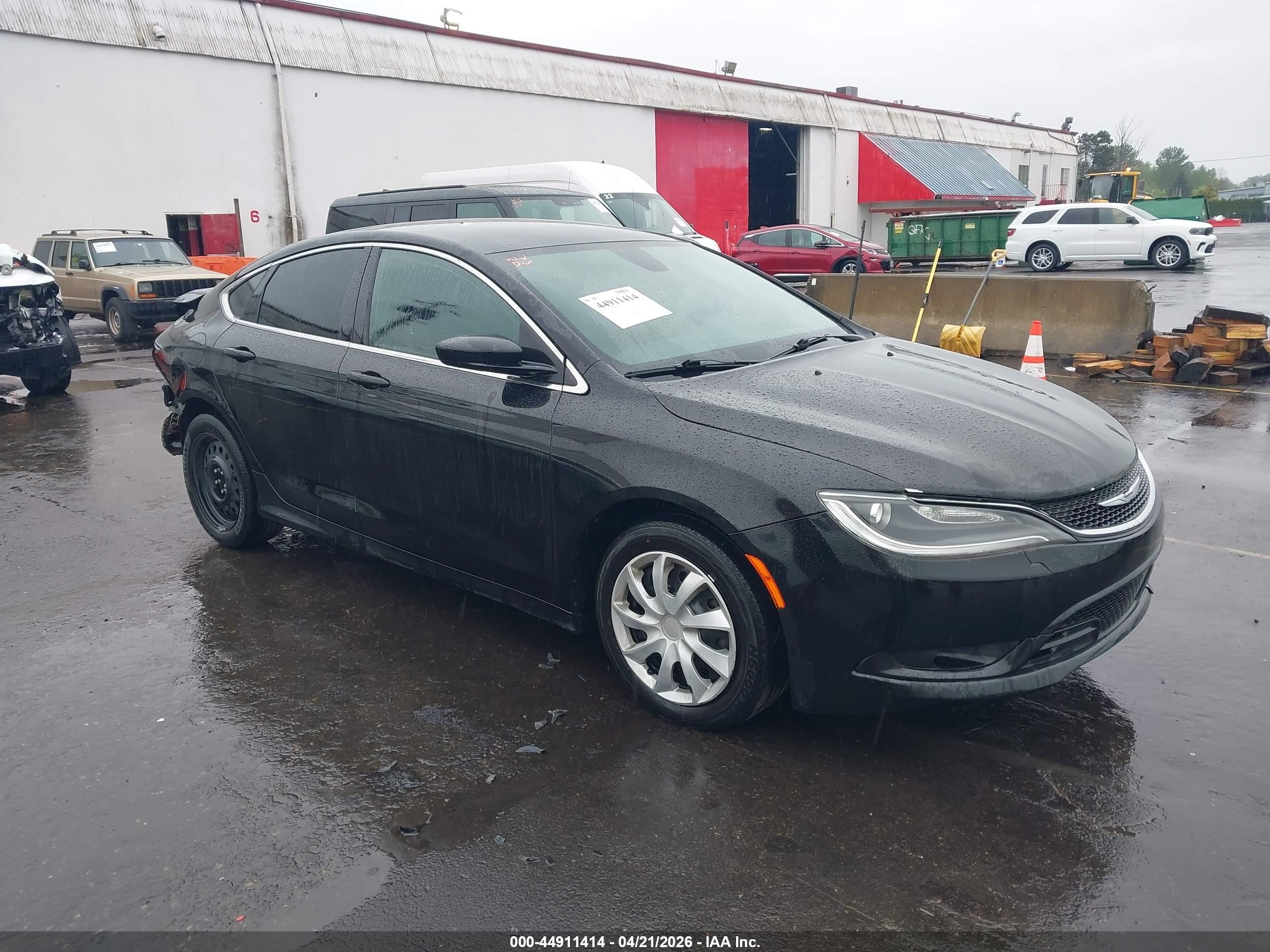 2015 Chrysler 200 Lx Black vin: 1C3CCCFB4FN622423