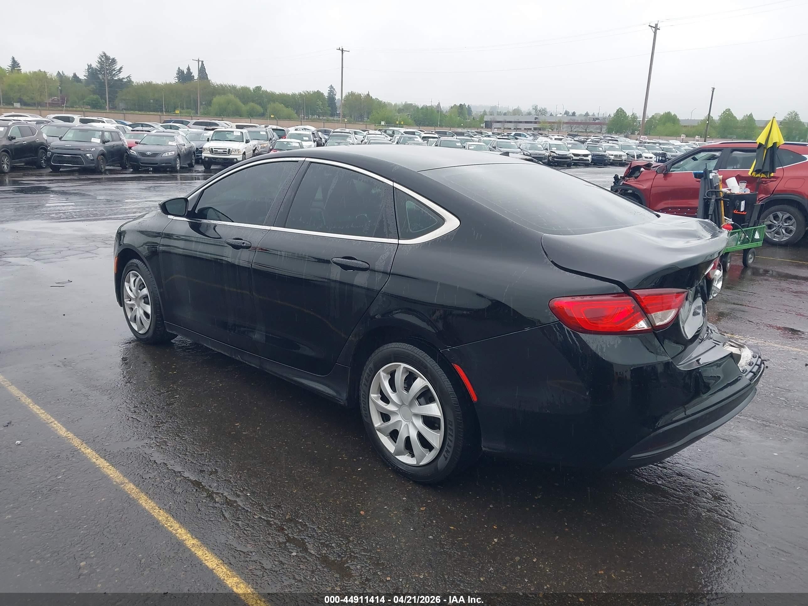2015 Chrysler 200 Lx Black vin: 1C3CCCFB4FN622423