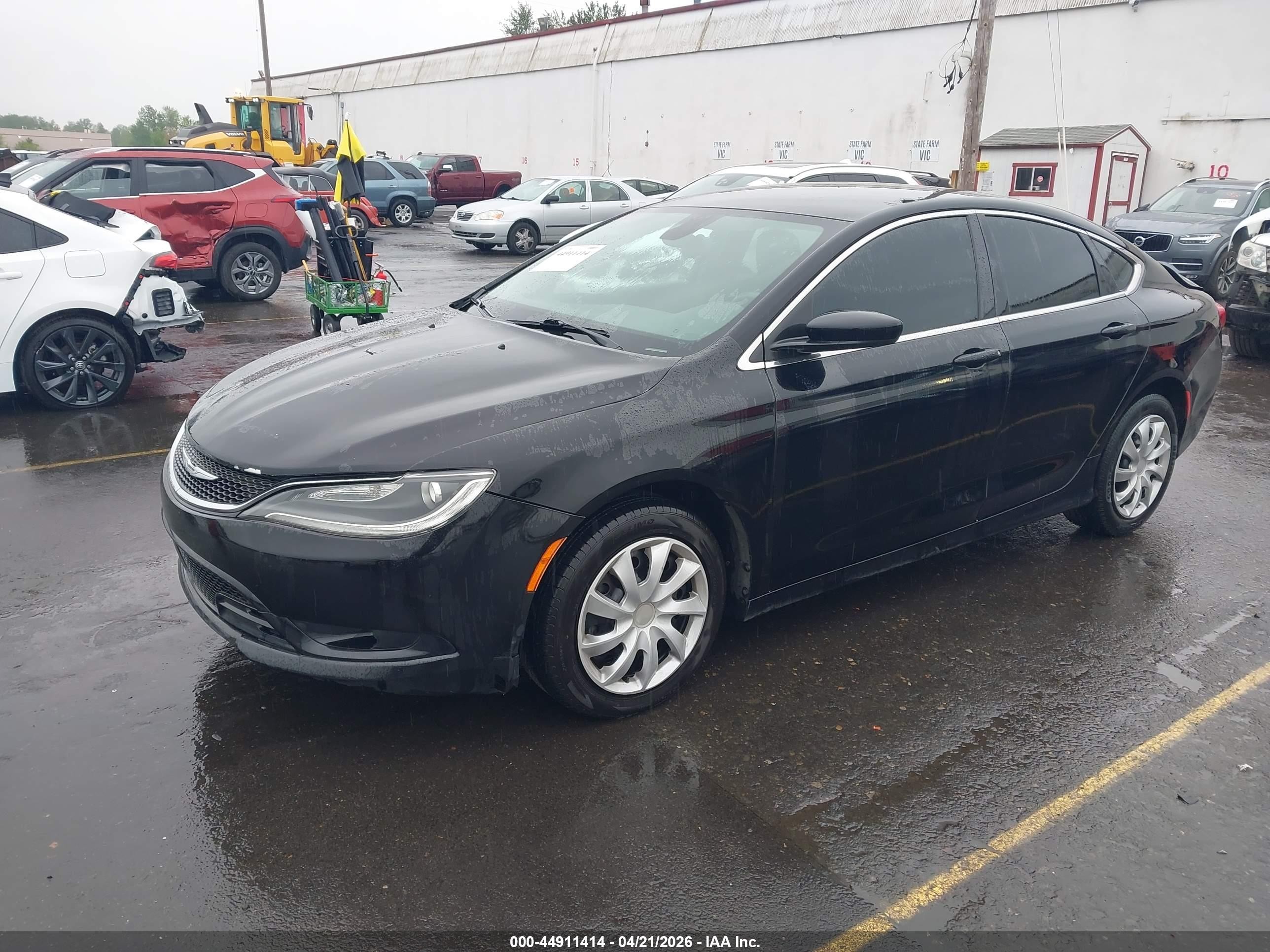 2015 Chrysler 200 Lx Black vin: 1C3CCCFB4FN622423
