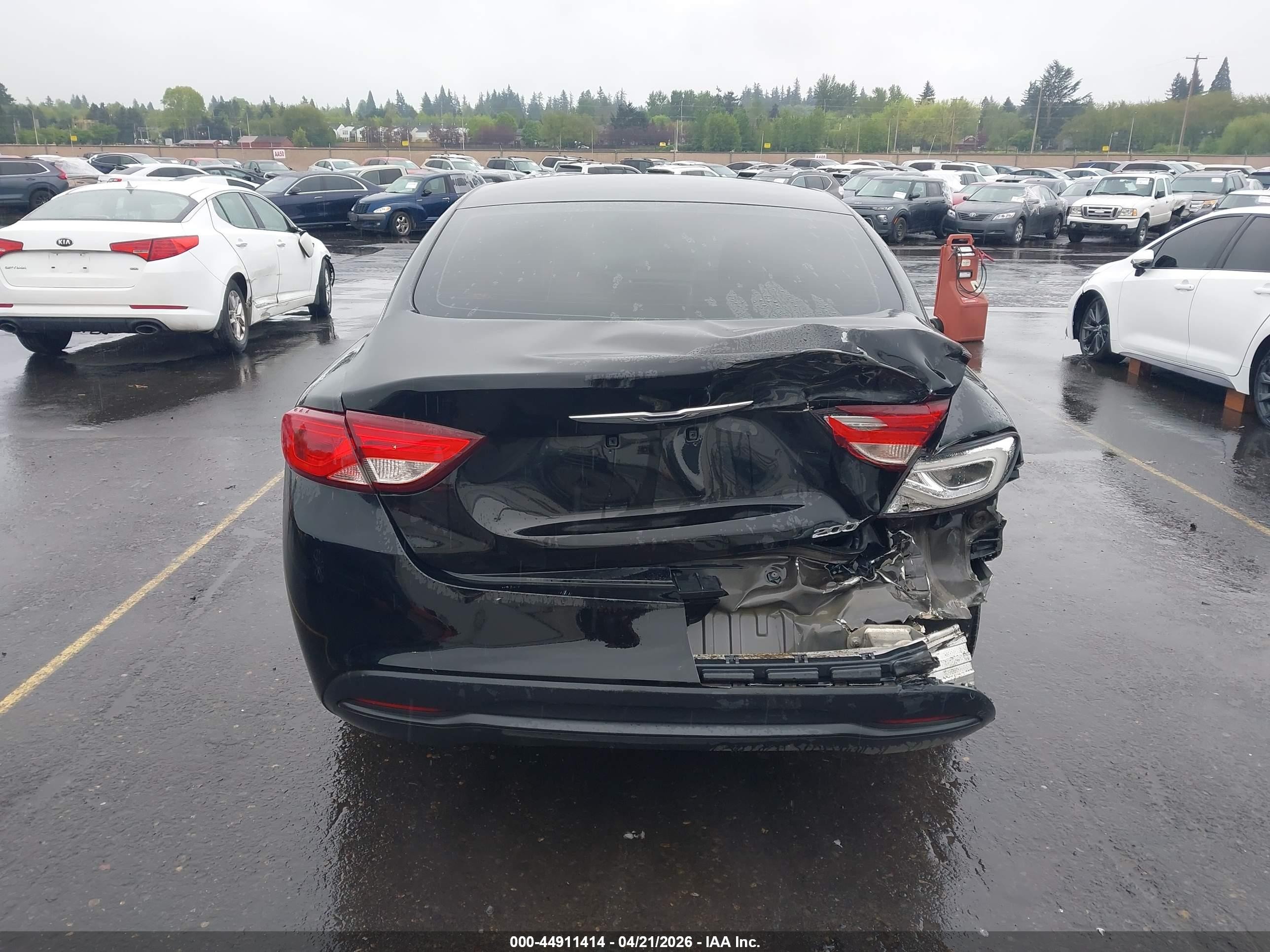 2015 Chrysler 200 Lx Black vin: 1C3CCCFB4FN622423