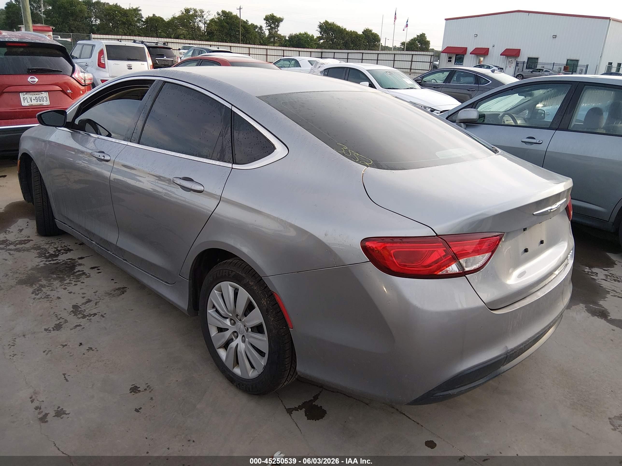 2015 Chrysler 200 Lx Серый vin: 1C3CCCFB4FN703552