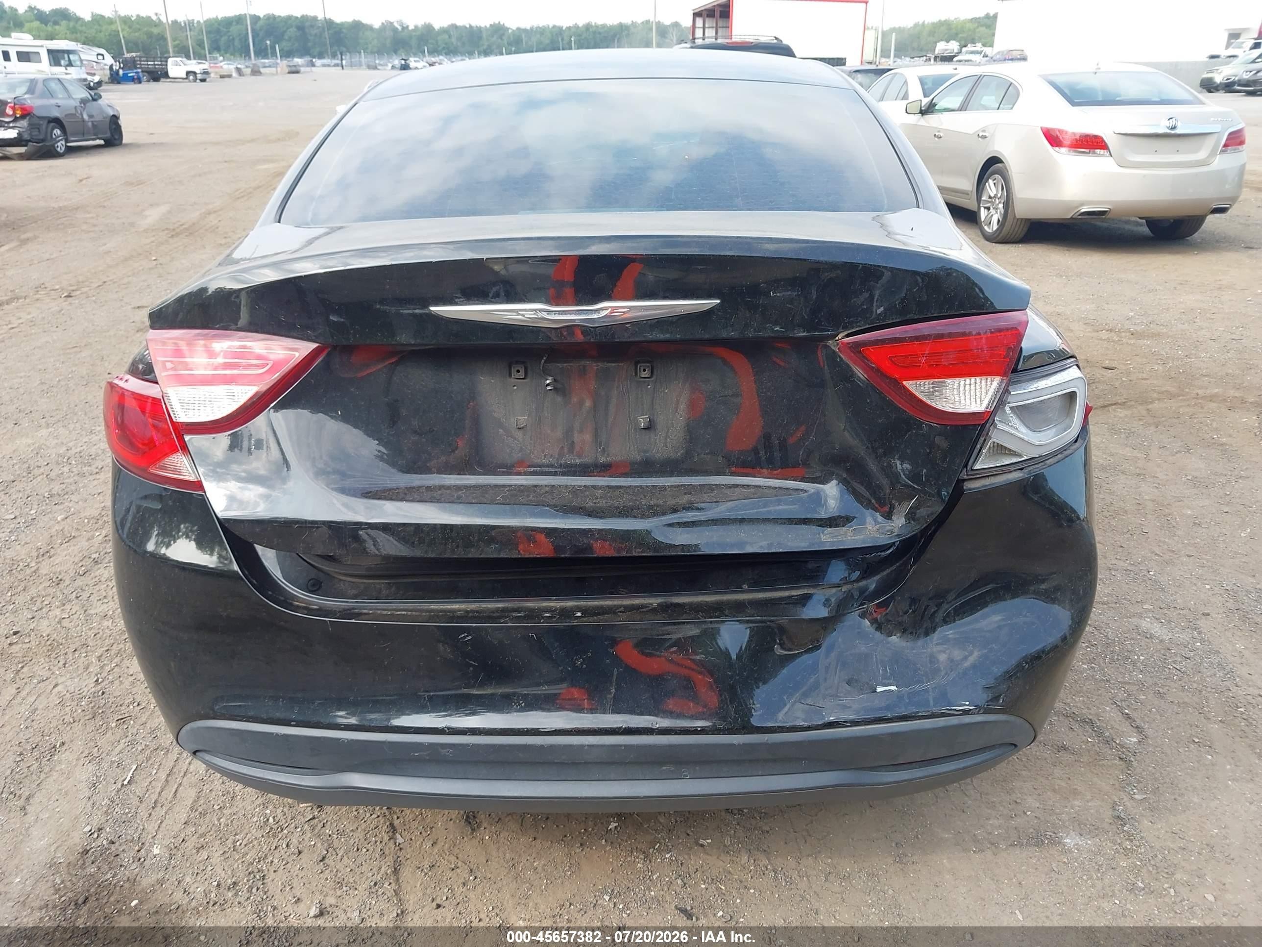 2015 Chrysler 200 Lx Black vin: 1C3CCCFB6FN610855