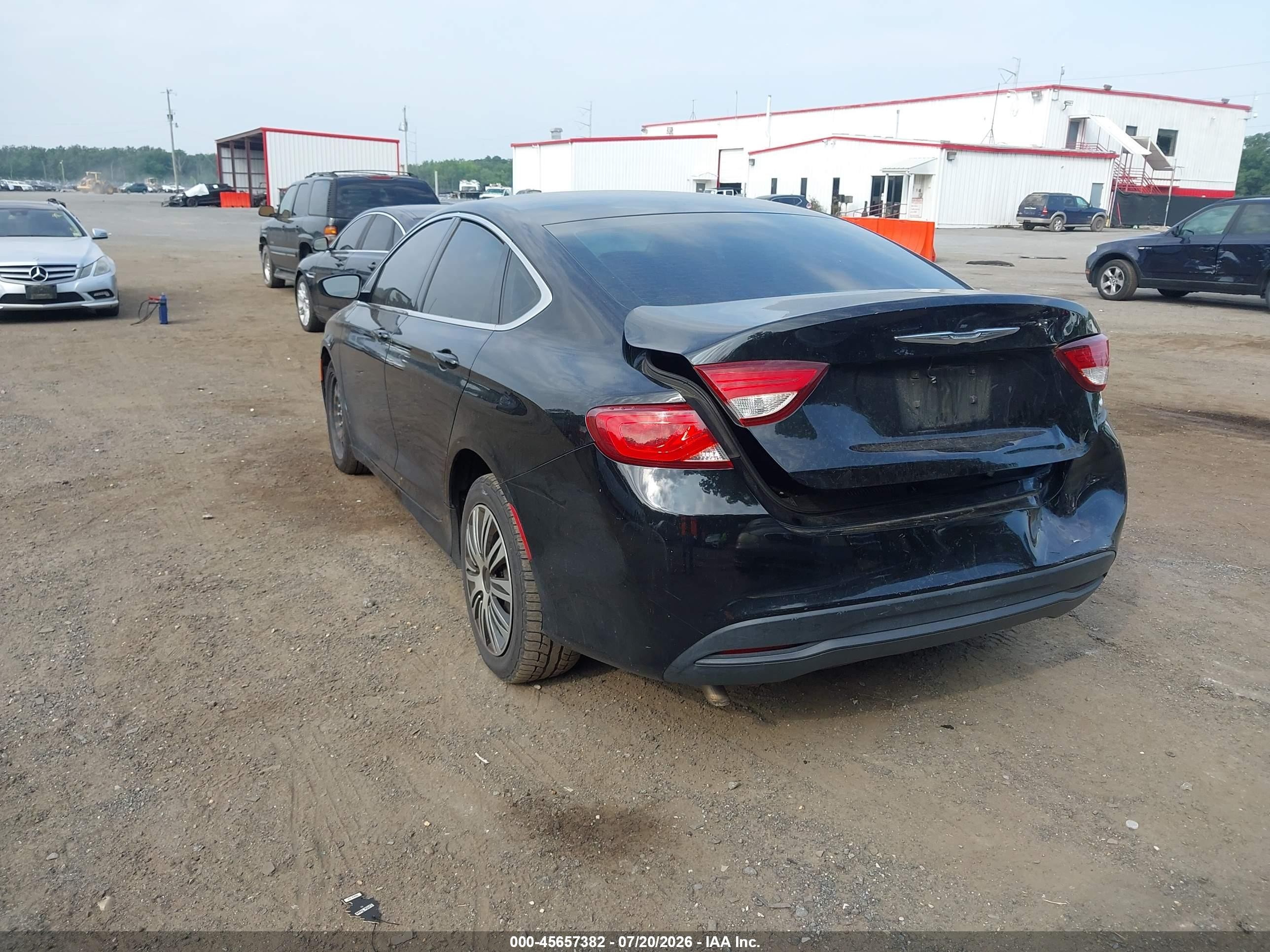 2015 Chrysler 200 Lx Black vin: 1C3CCCFB6FN610855