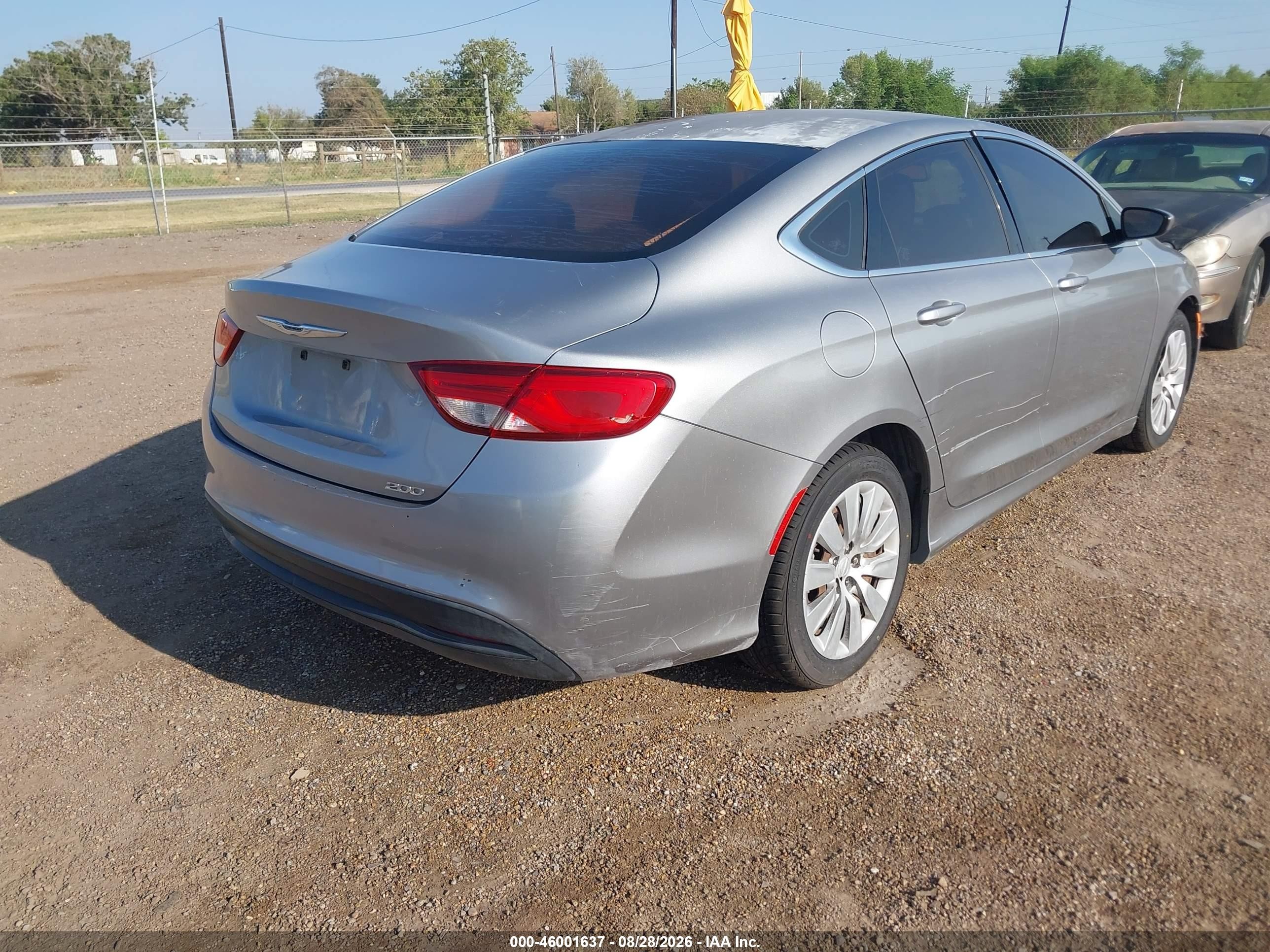 2015 Chrysler 200 Lx Gray vin: 1C3CCCFB9FN703062