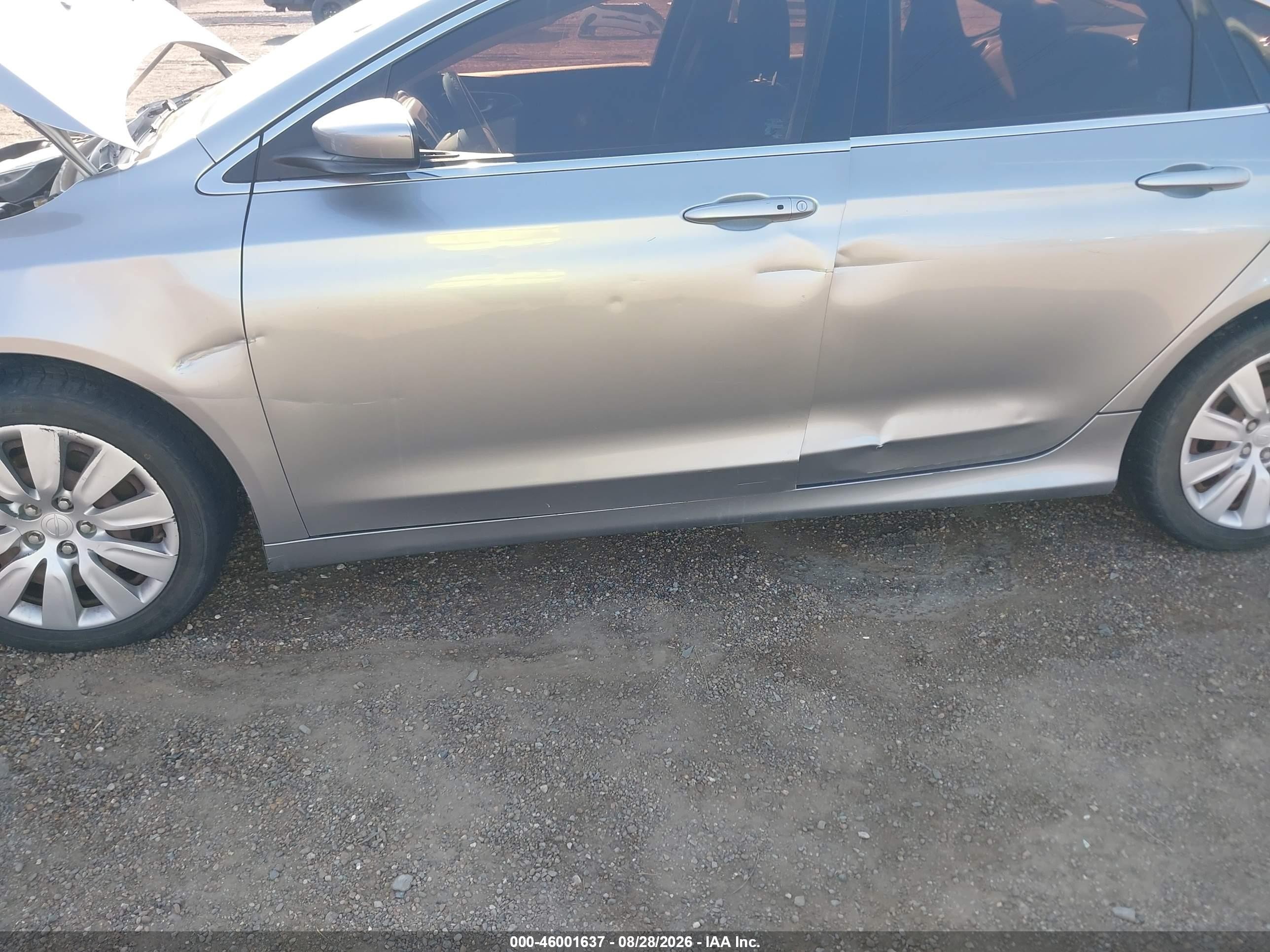 2015 Chrysler 200 Lx Gray vin: 1C3CCCFB9FN703062