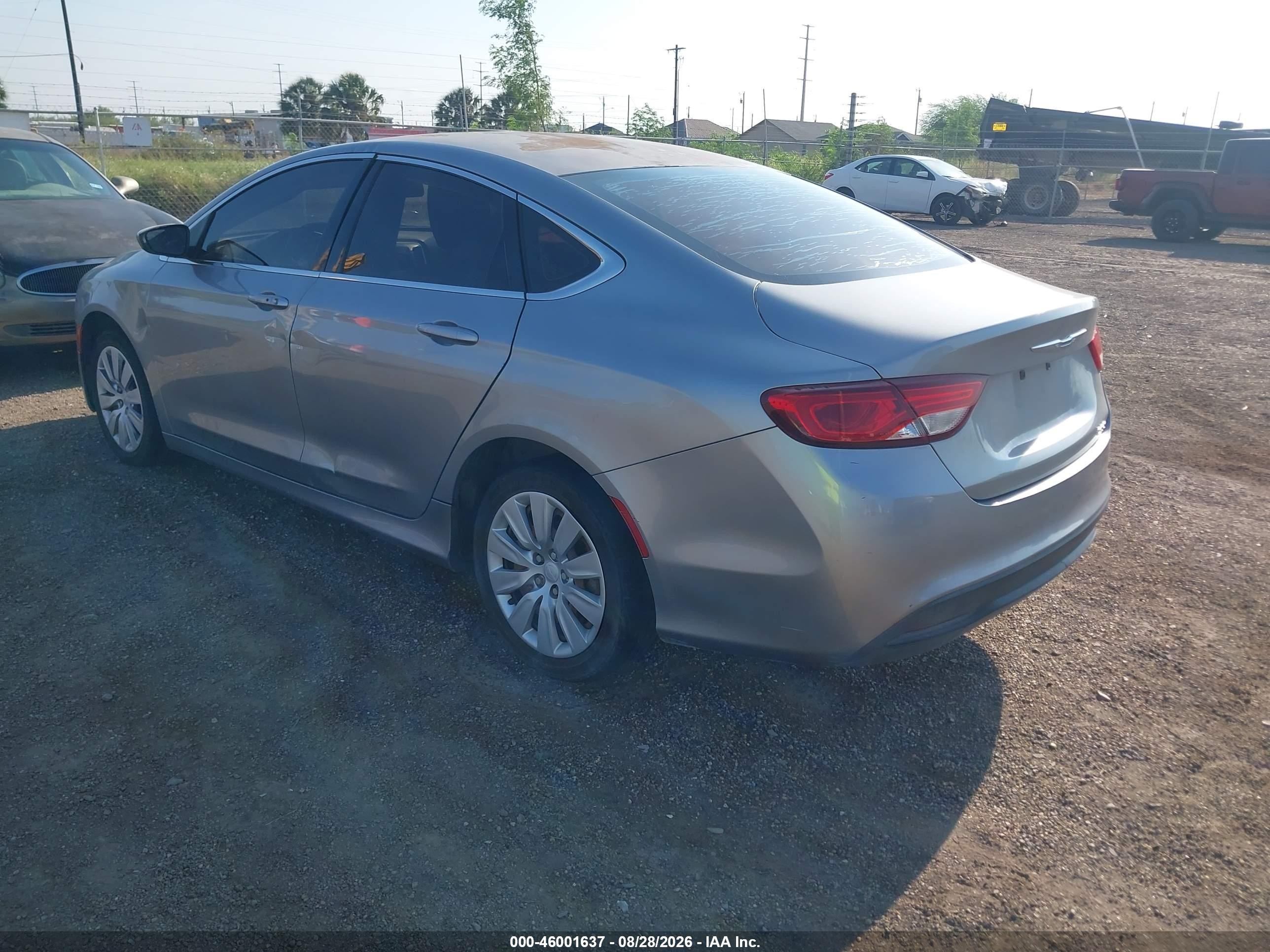 2015 Chrysler 200 Lx Gray vin: 1C3CCCFB9FN703062
