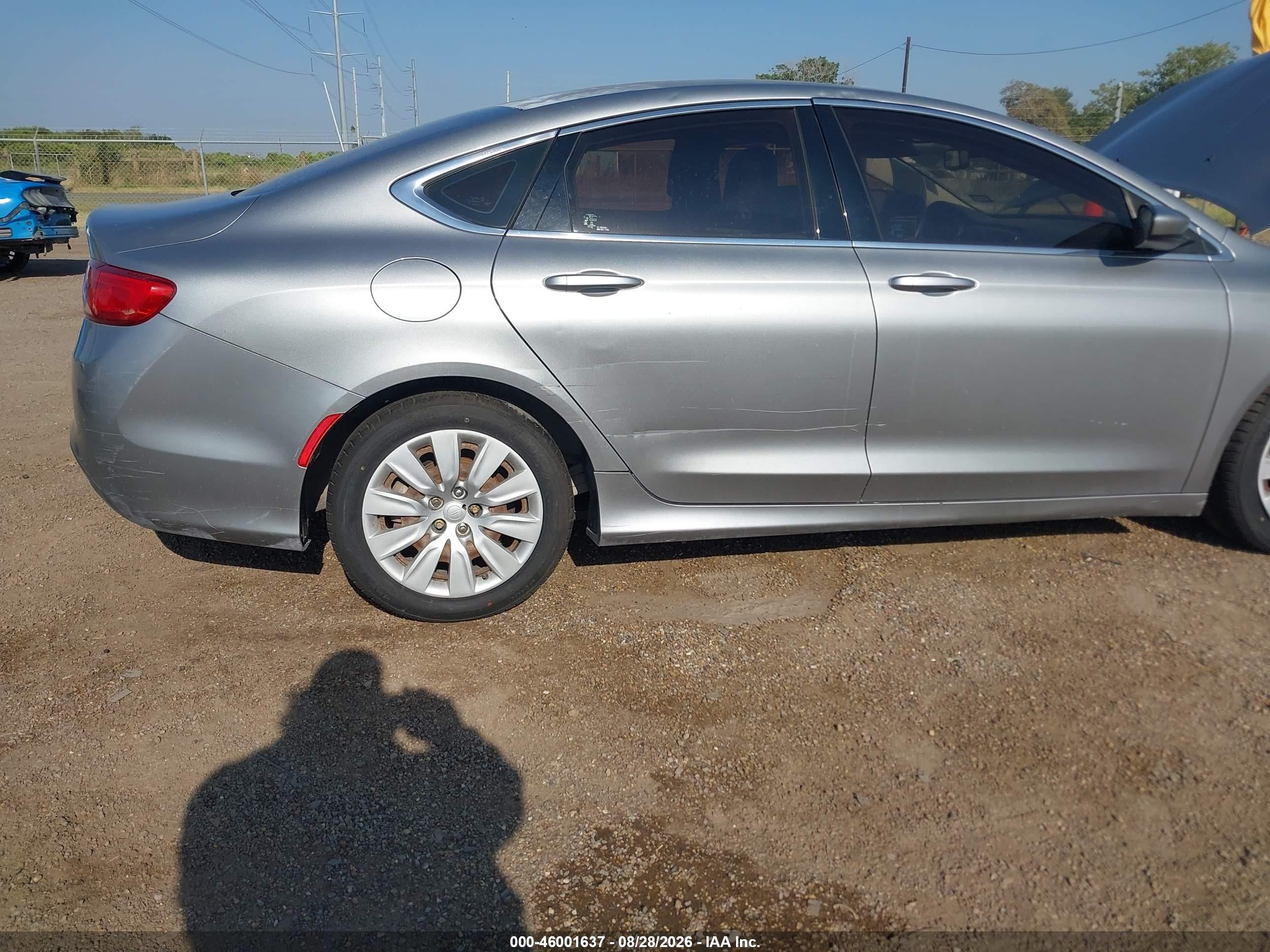2015 Chrysler 200 Lx Gray vin: 1C3CCCFB9FN703062