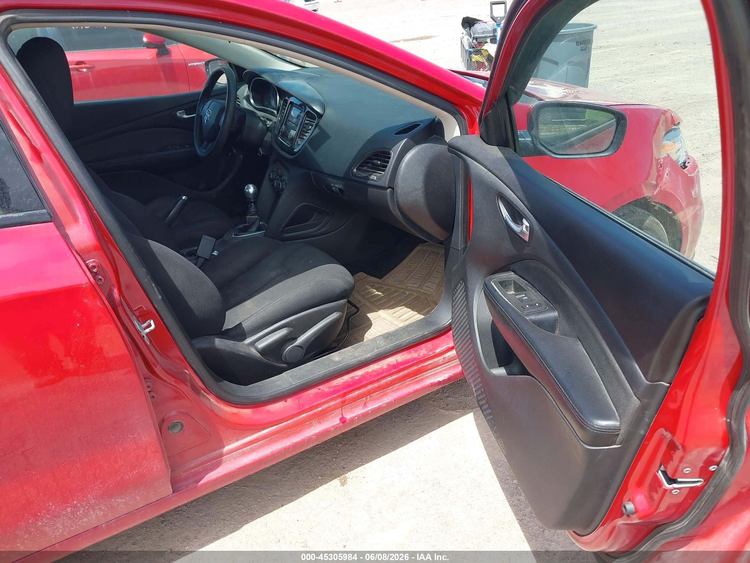 2013 Dodge Dart Se/aero Красный vin: 1C3CDFAA0DD201637