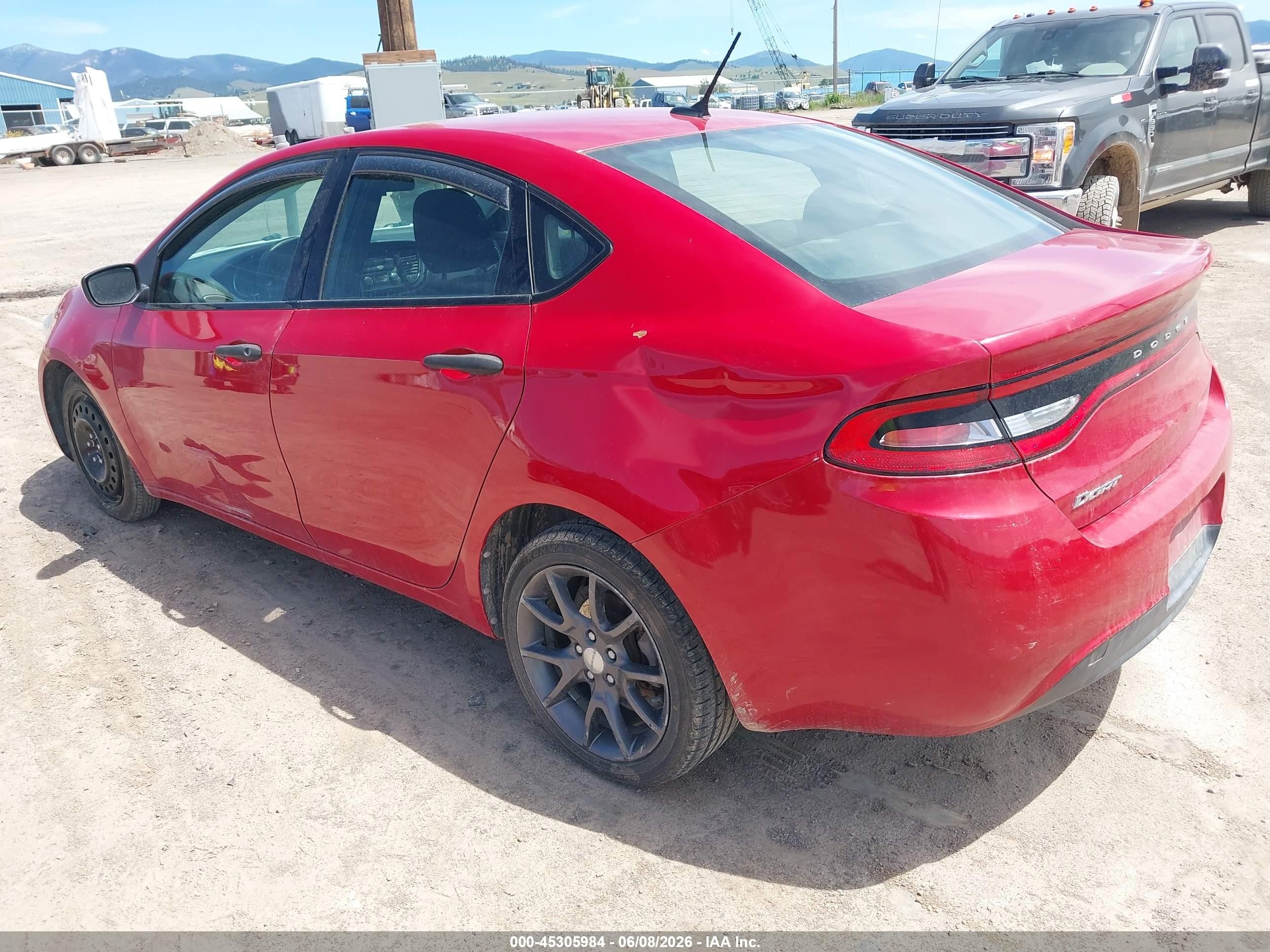 2013 Dodge Dart Se/aero Красный vin: 1C3CDFAA0DD201637