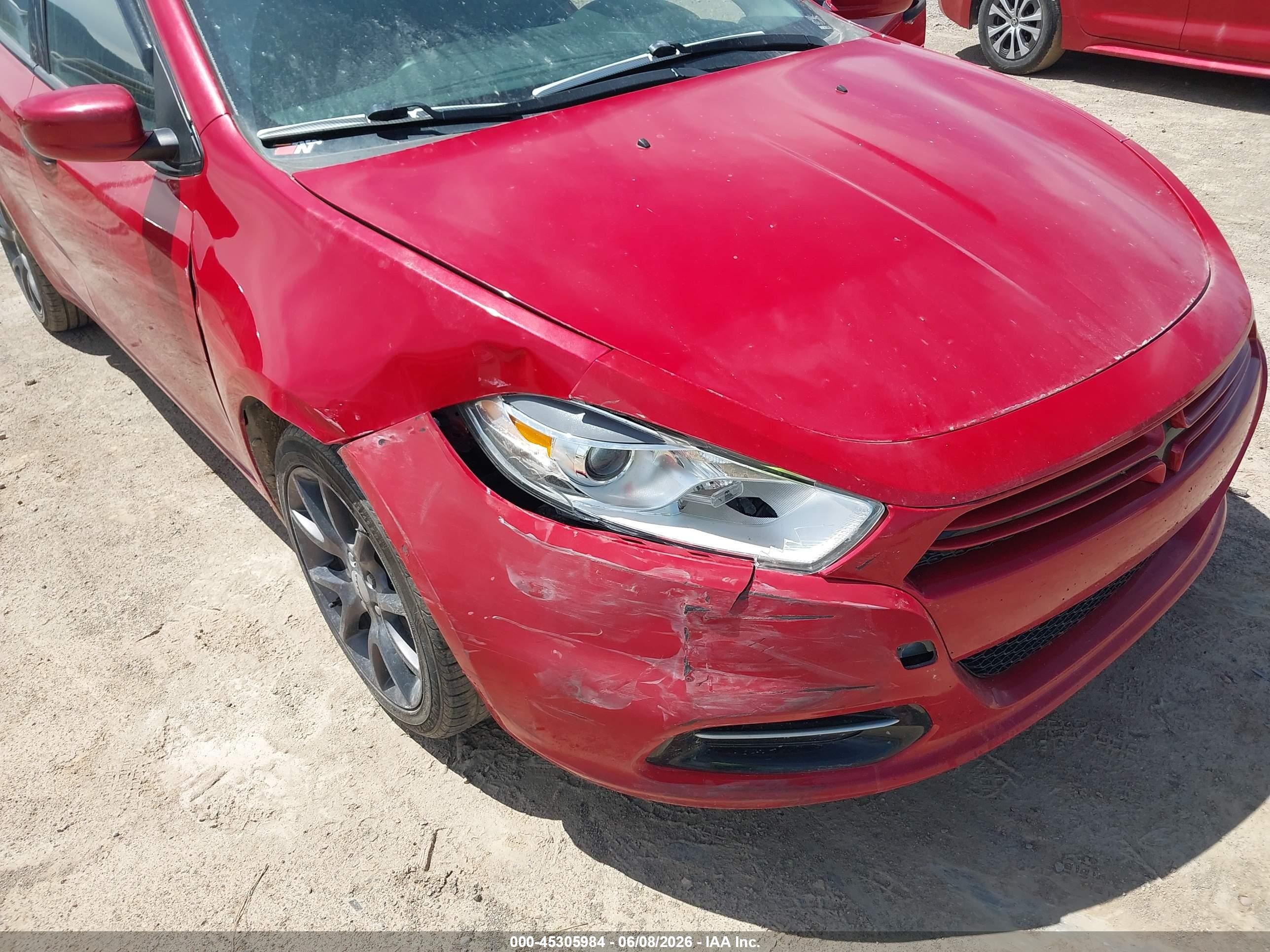 2013 Dodge Dart Se/aero Красный vin: 1C3CDFAA0DD201637