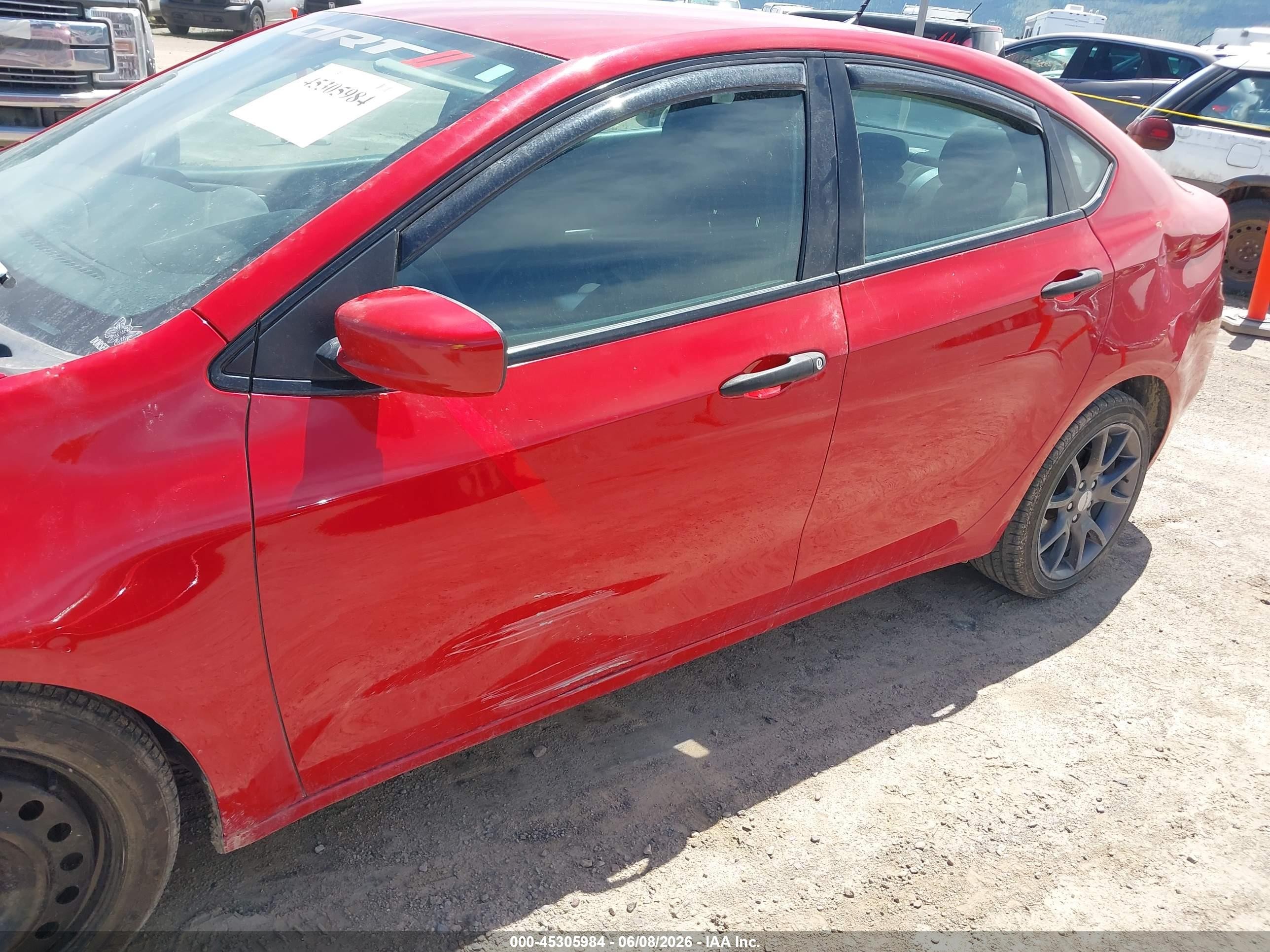 2013 Dodge Dart Se/aero Красный vin: 1C3CDFAA0DD201637