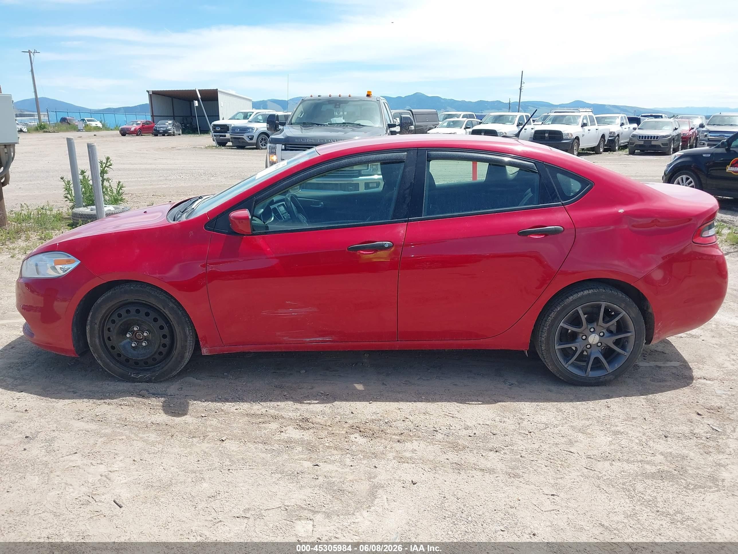2013 Dodge Dart Se/aero Красный vin: 1C3CDFAA0DD201637