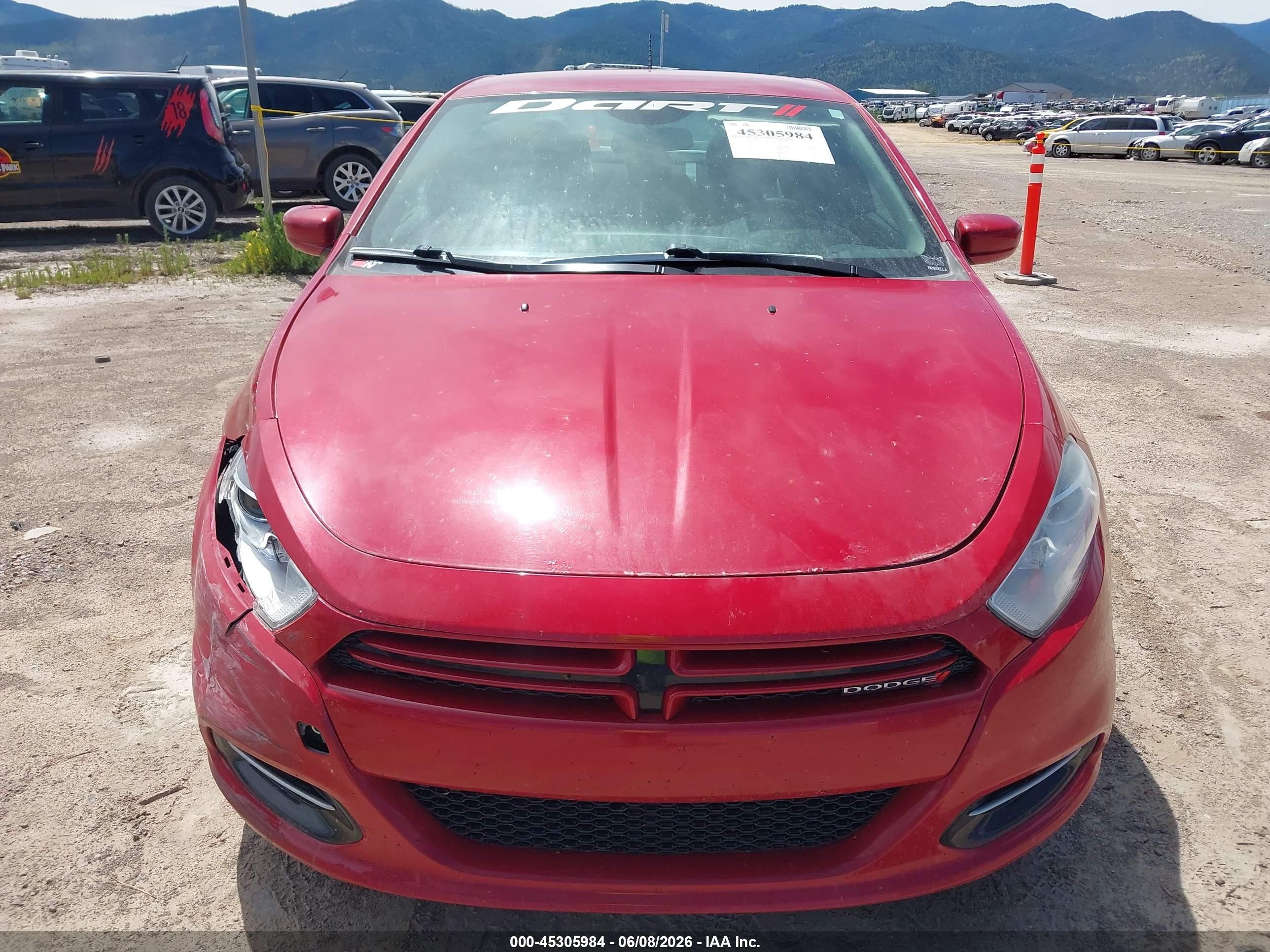 2013 Dodge Dart Se/aero Красный vin: 1C3CDFAA0DD201637