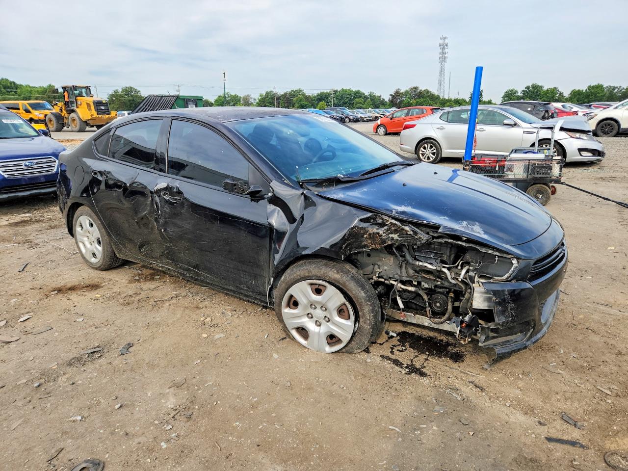 2013 Dodge Dart Se Black vin: 1C3CDFAA0DD287421