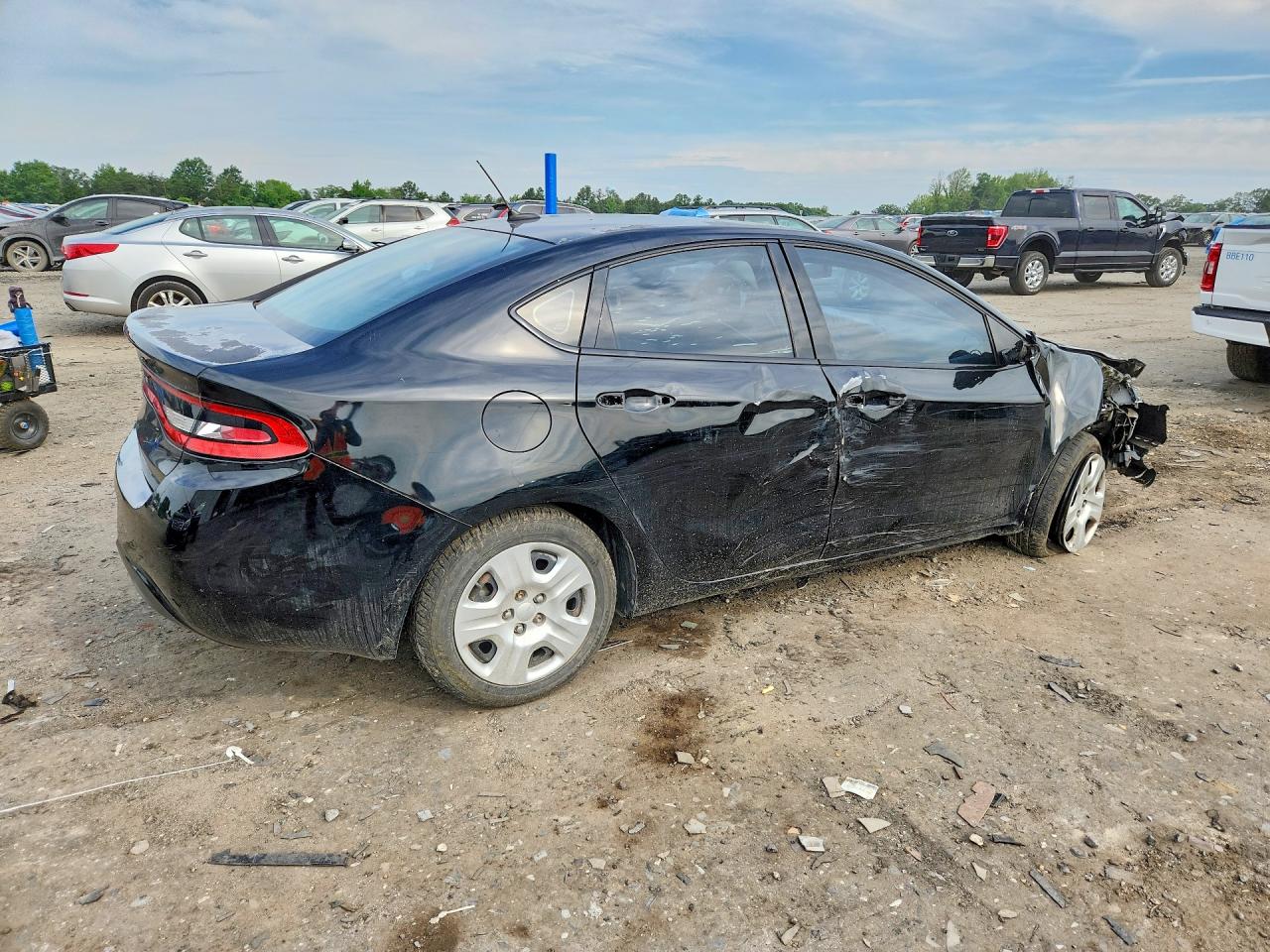 2013 Dodge Dart Se Black vin: 1C3CDFAA0DD287421