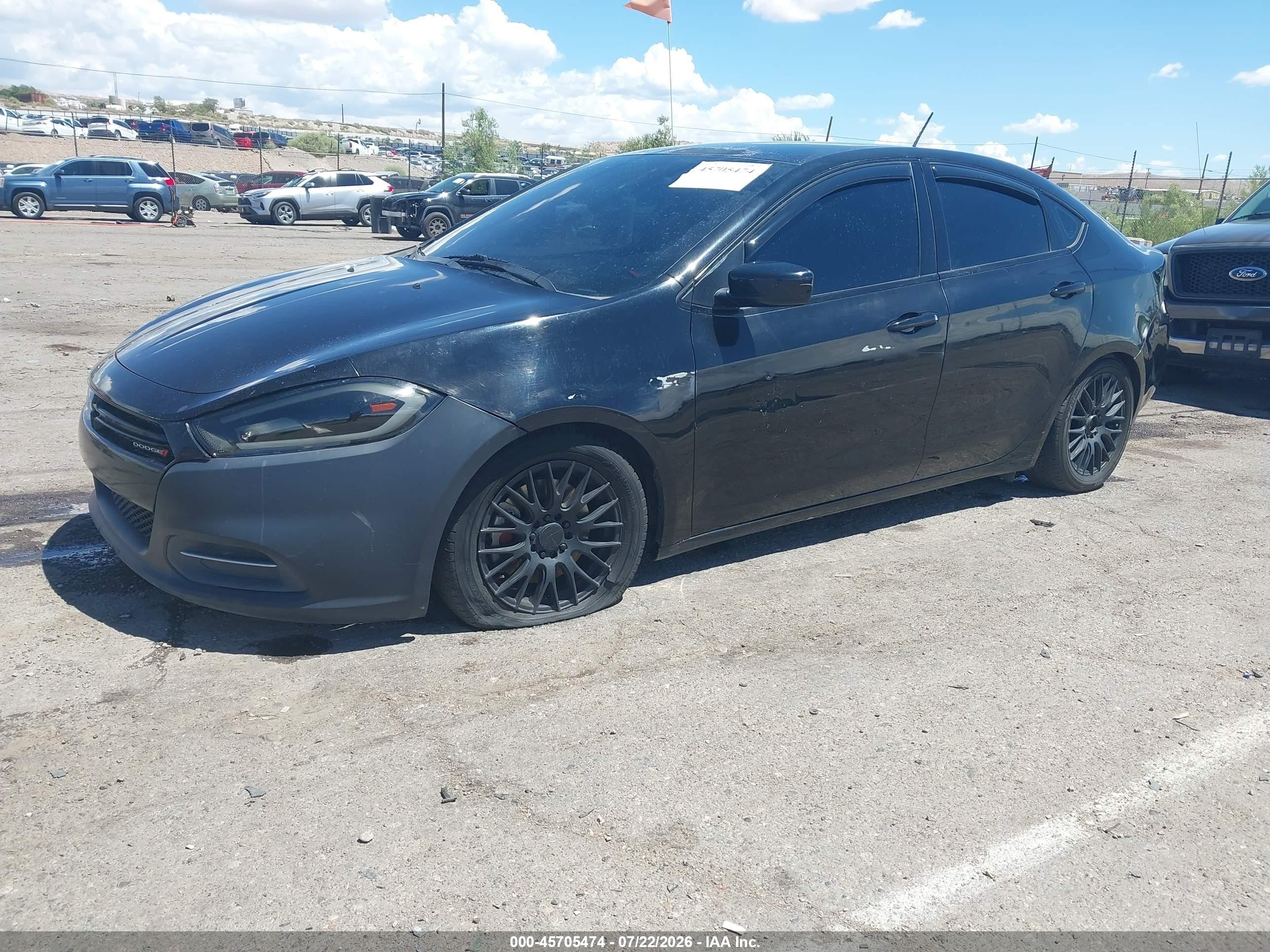 2015 Dodge Dart Se Black vin: 1C3CDFAA0FD181019