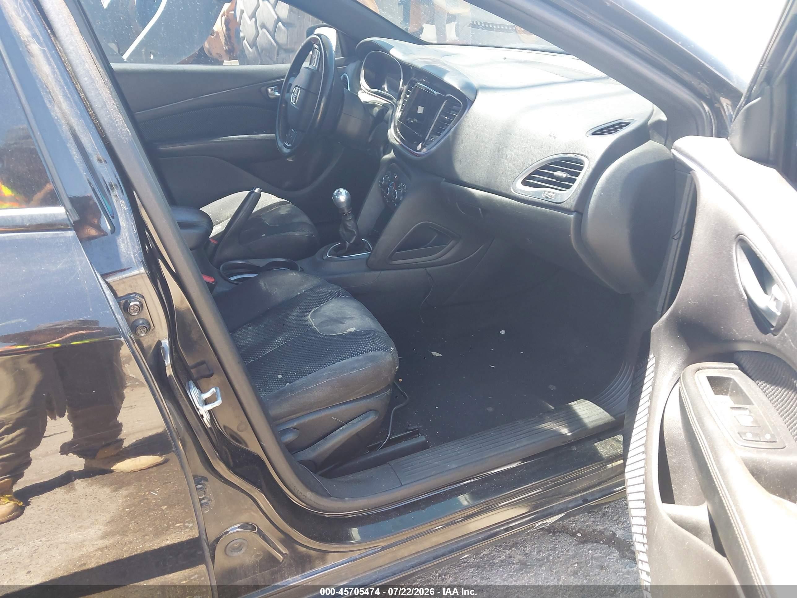 2015 Dodge Dart Se Black vin: 1C3CDFAA0FD181019