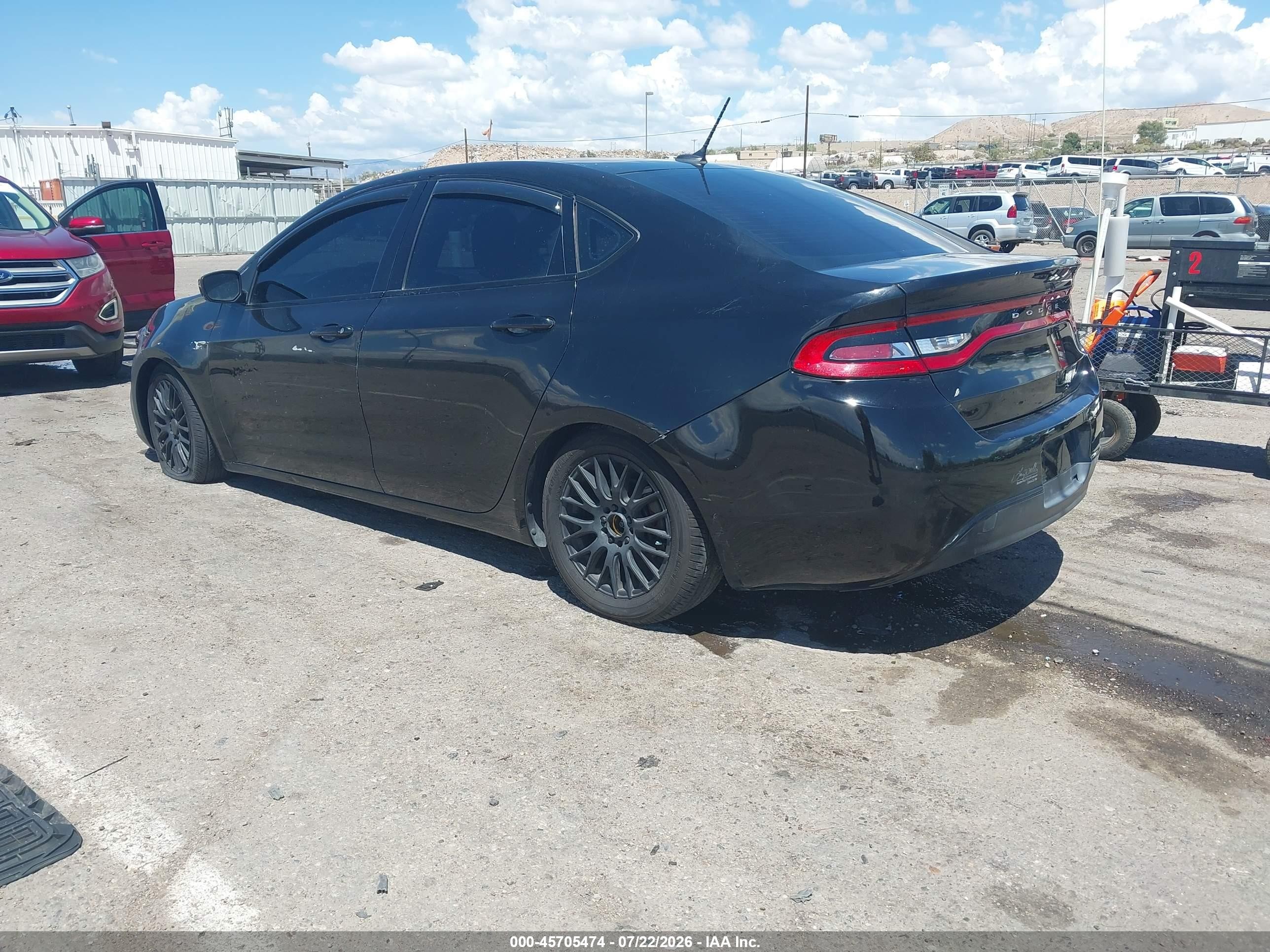 2015 Dodge Dart Se Black vin: 1C3CDFAA0FD181019
