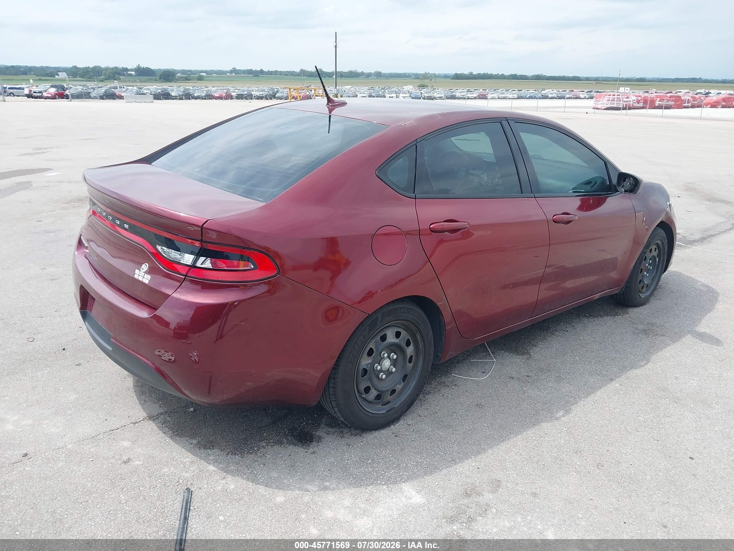 2015 Dodge Dart Se Red vin: 1C3CDFAA0FD281881