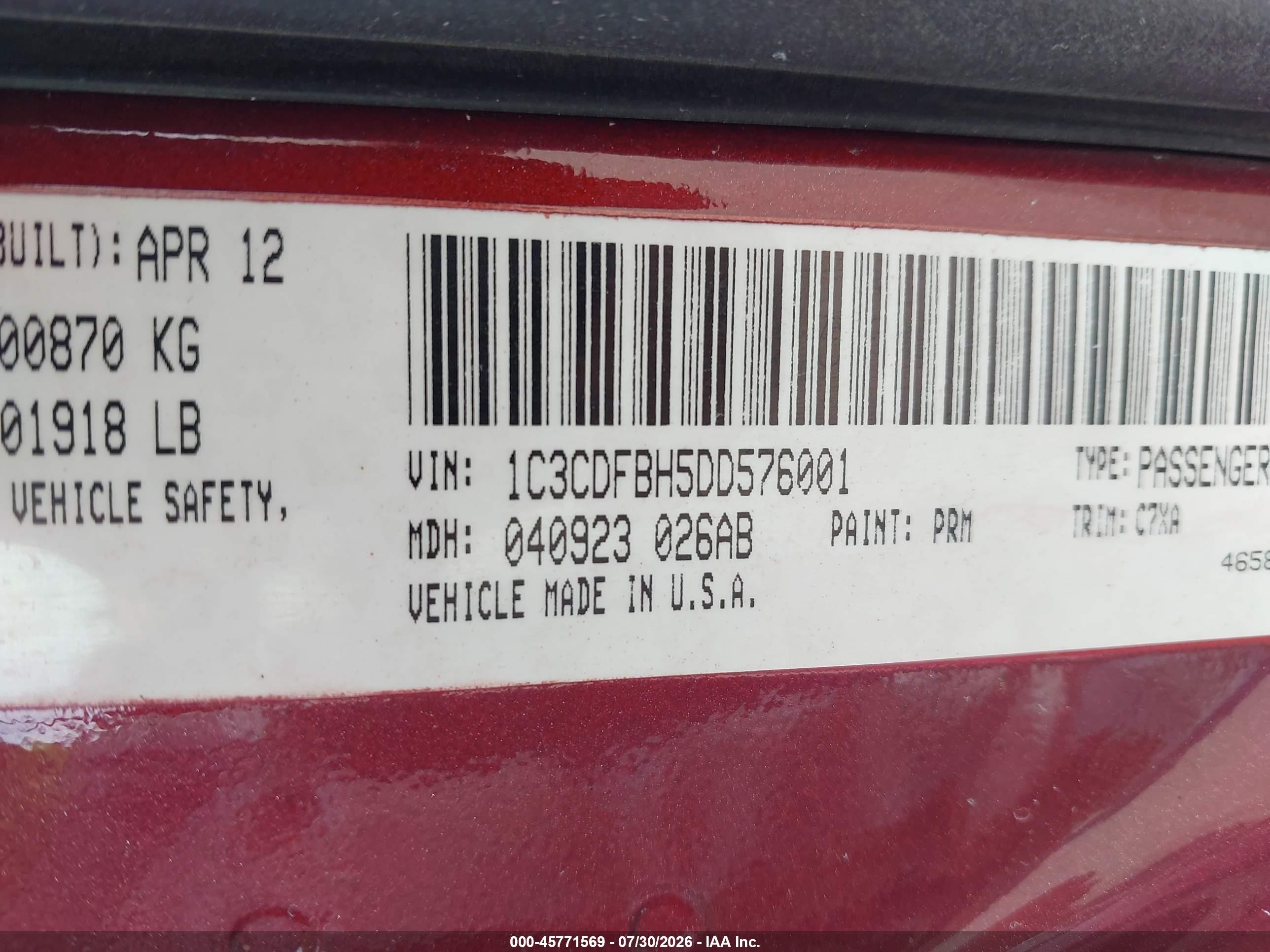 2015 Dodge Dart Se Red vin: 1C3CDFAA0FD281881