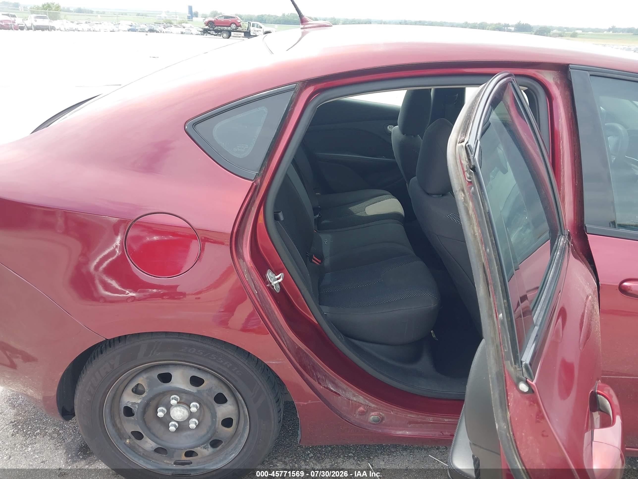2015 Dodge Dart Se Red vin: 1C3CDFAA0FD281881