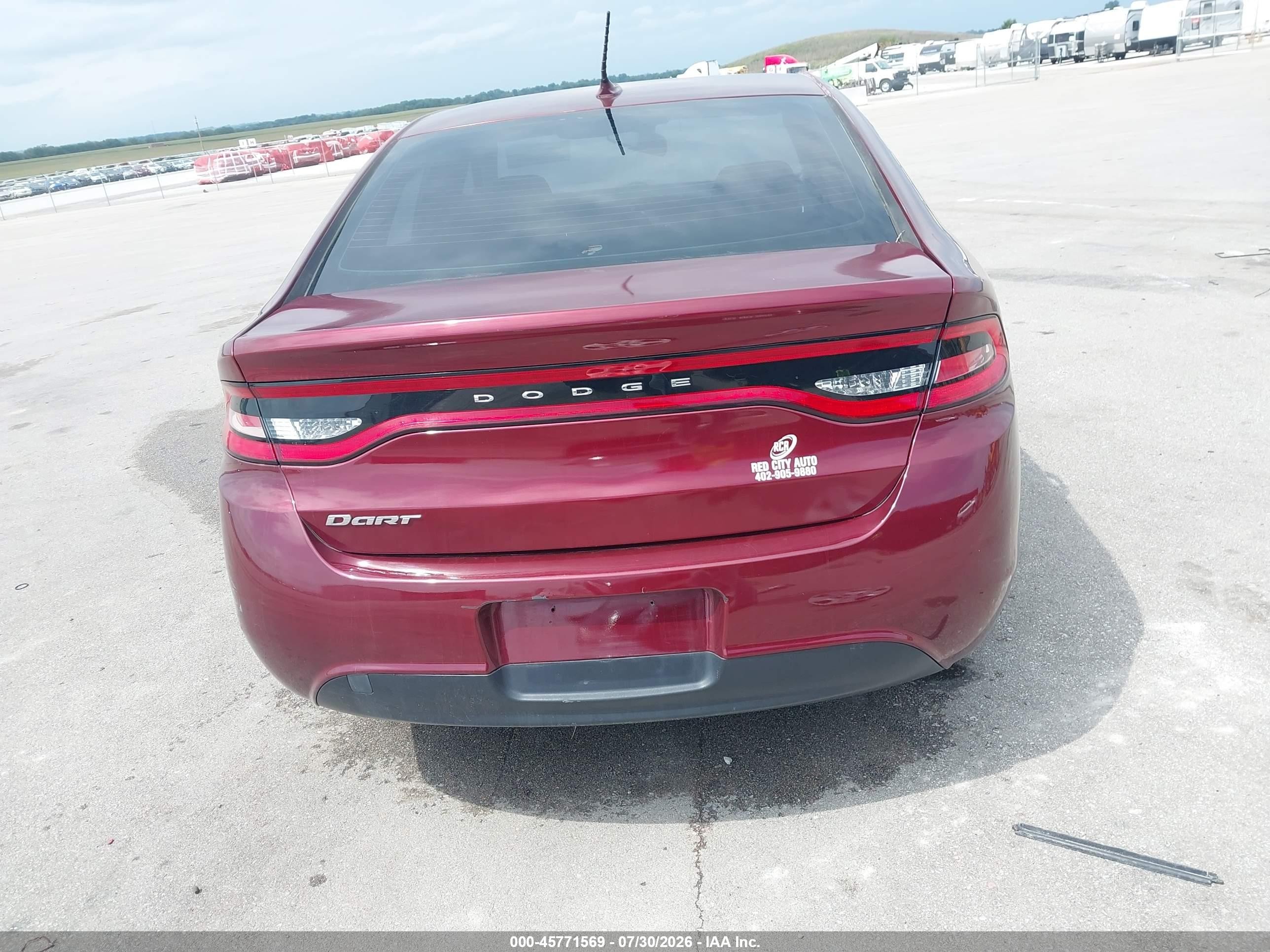 2015 Dodge Dart Se Red vin: 1C3CDFAA0FD281881